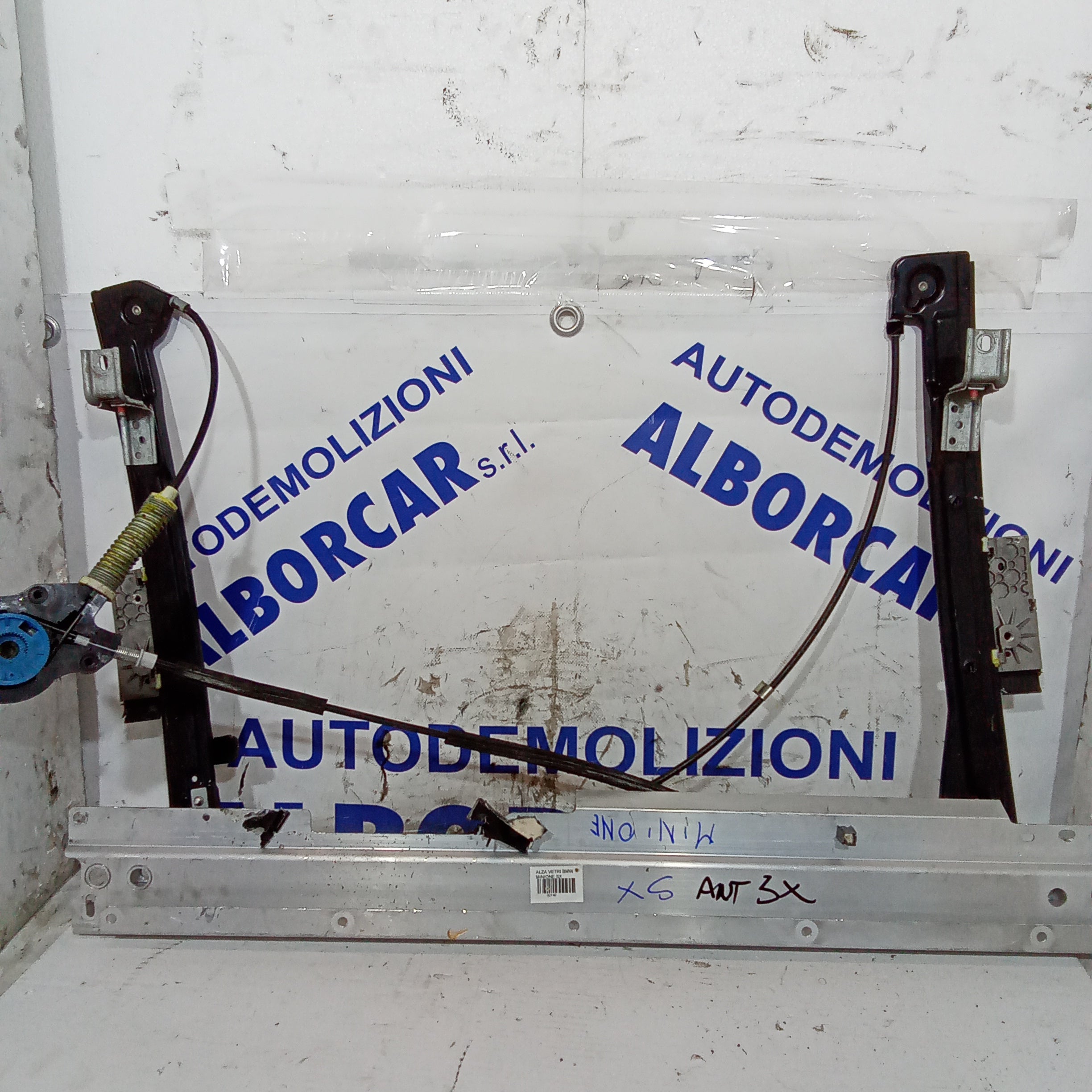 Alzavetro anteriore sinistro mini one/bmw anno 2006/2012
