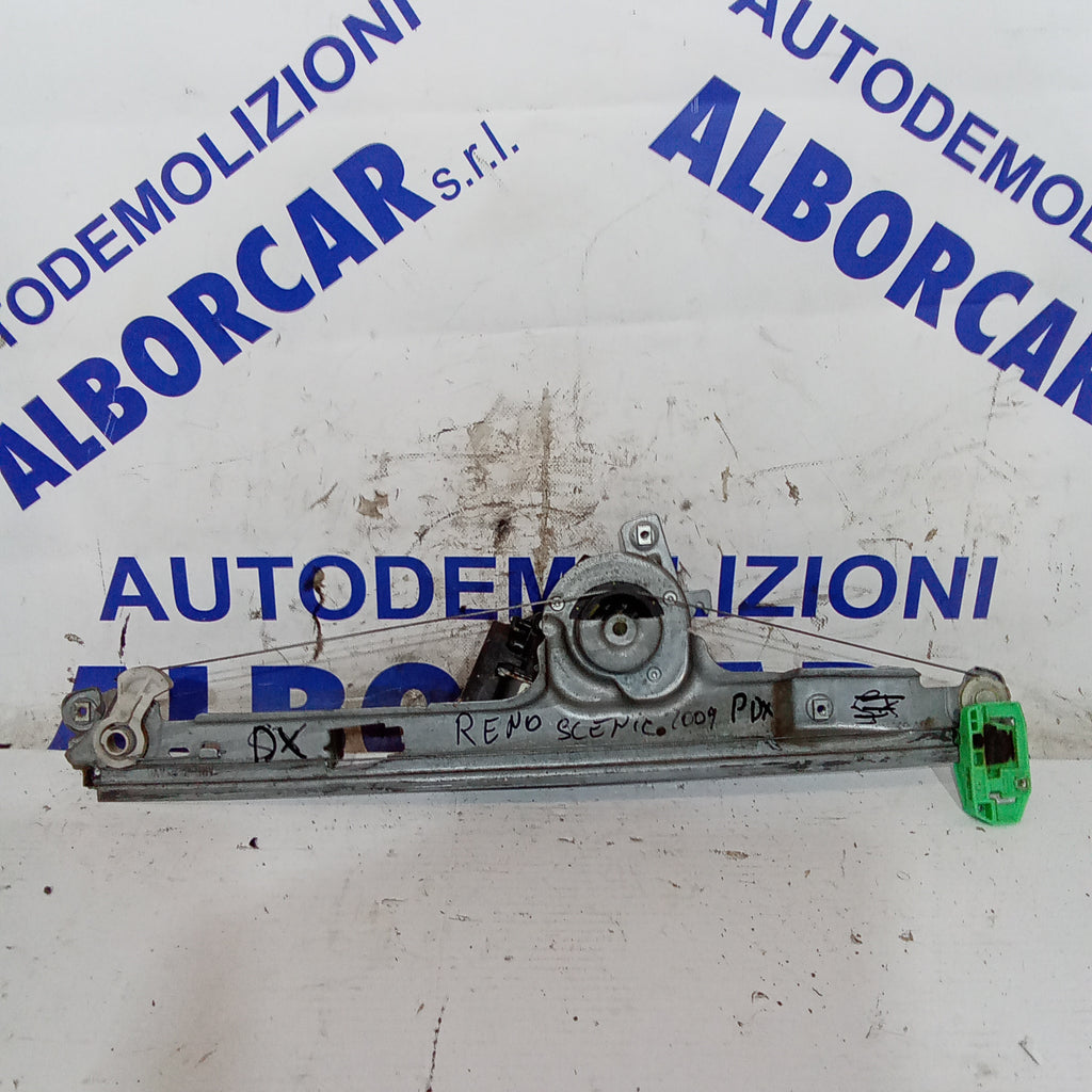 Alzavetro posteriore destro renault scenic anno 2009