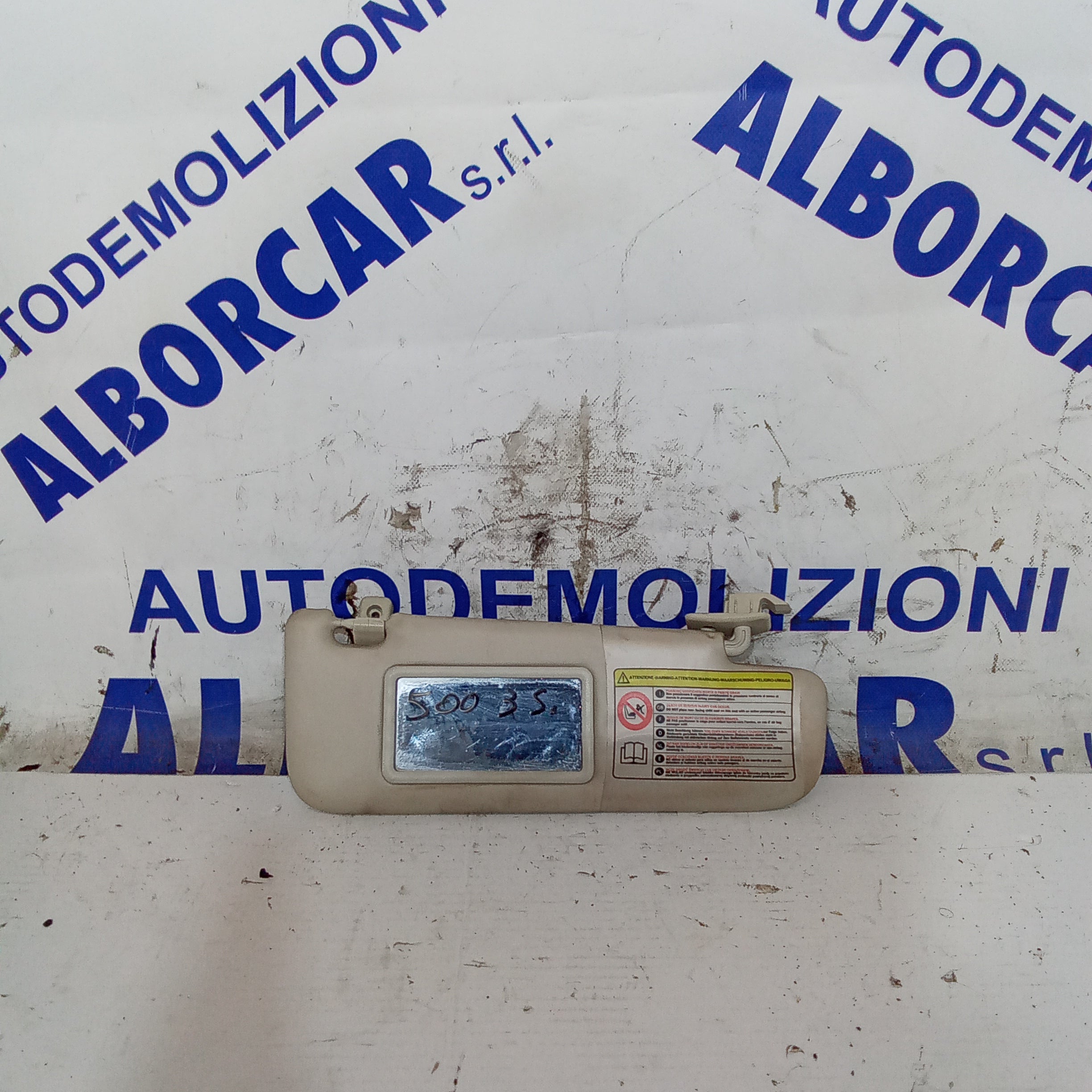 Parasole destro fiat 500 3^serie anno 2007