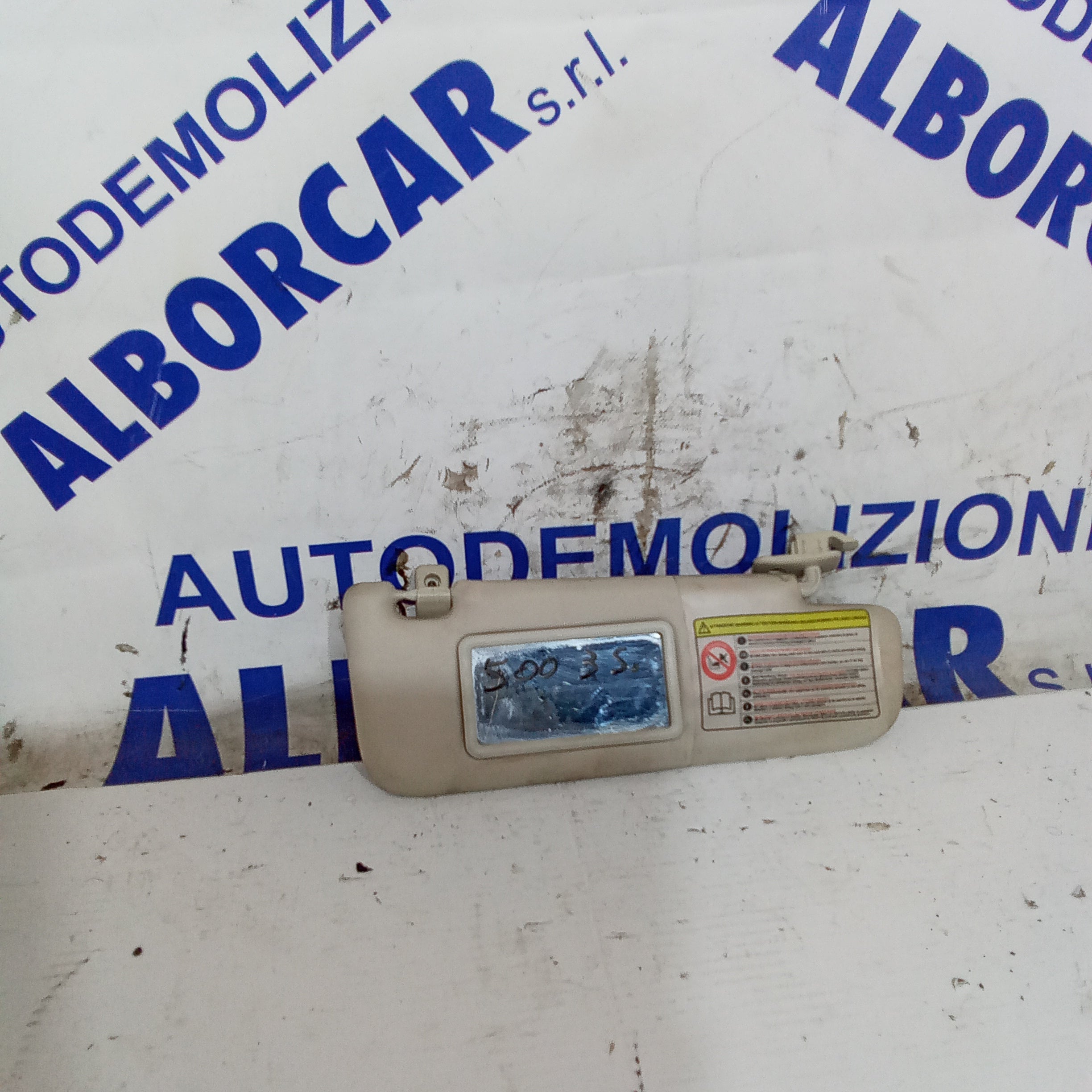 Parasole destro fiat 500 3^serie anno 2007