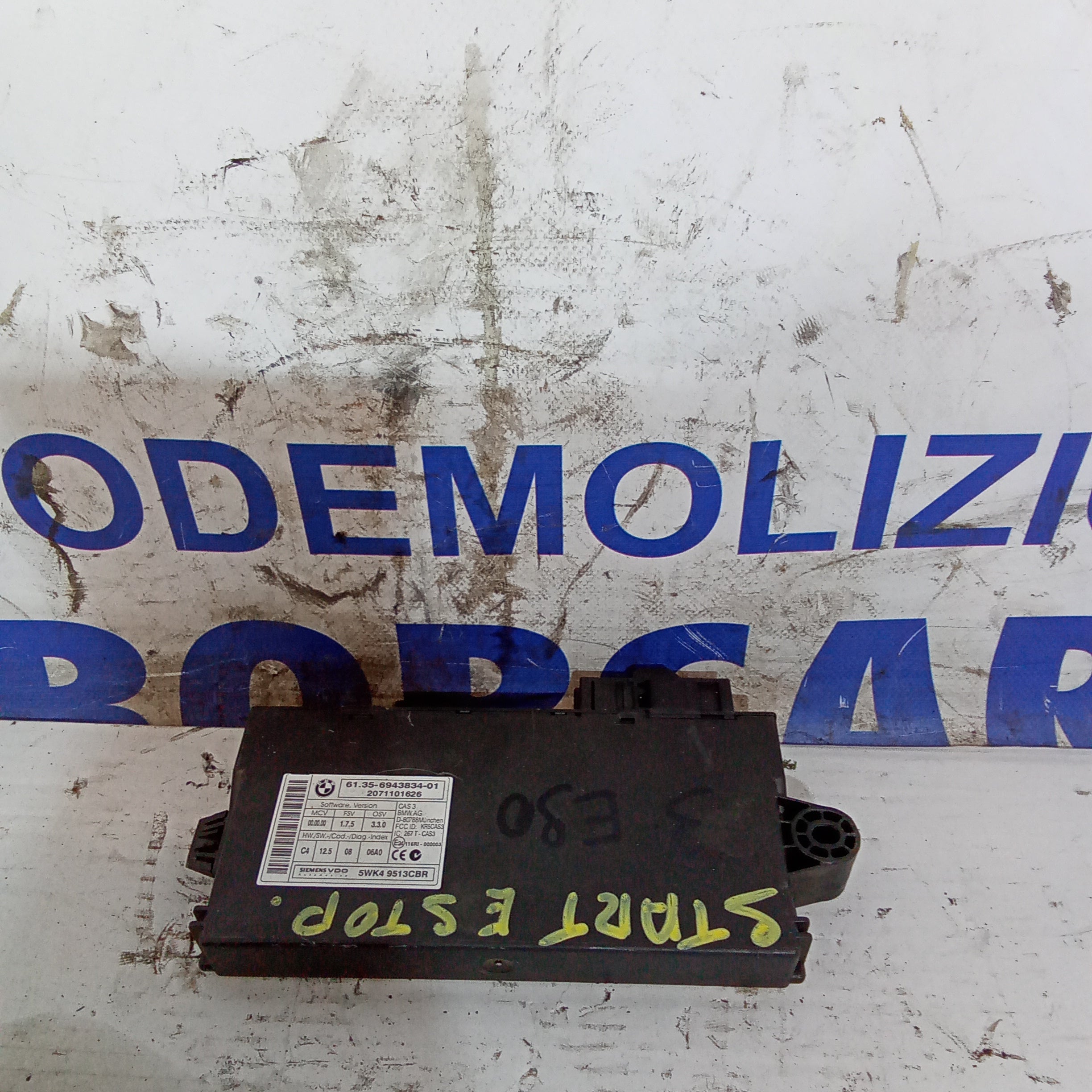 centralina start e stop bmw serie 3 E90 anno 2000/2007 codice 61.35-6943834-01