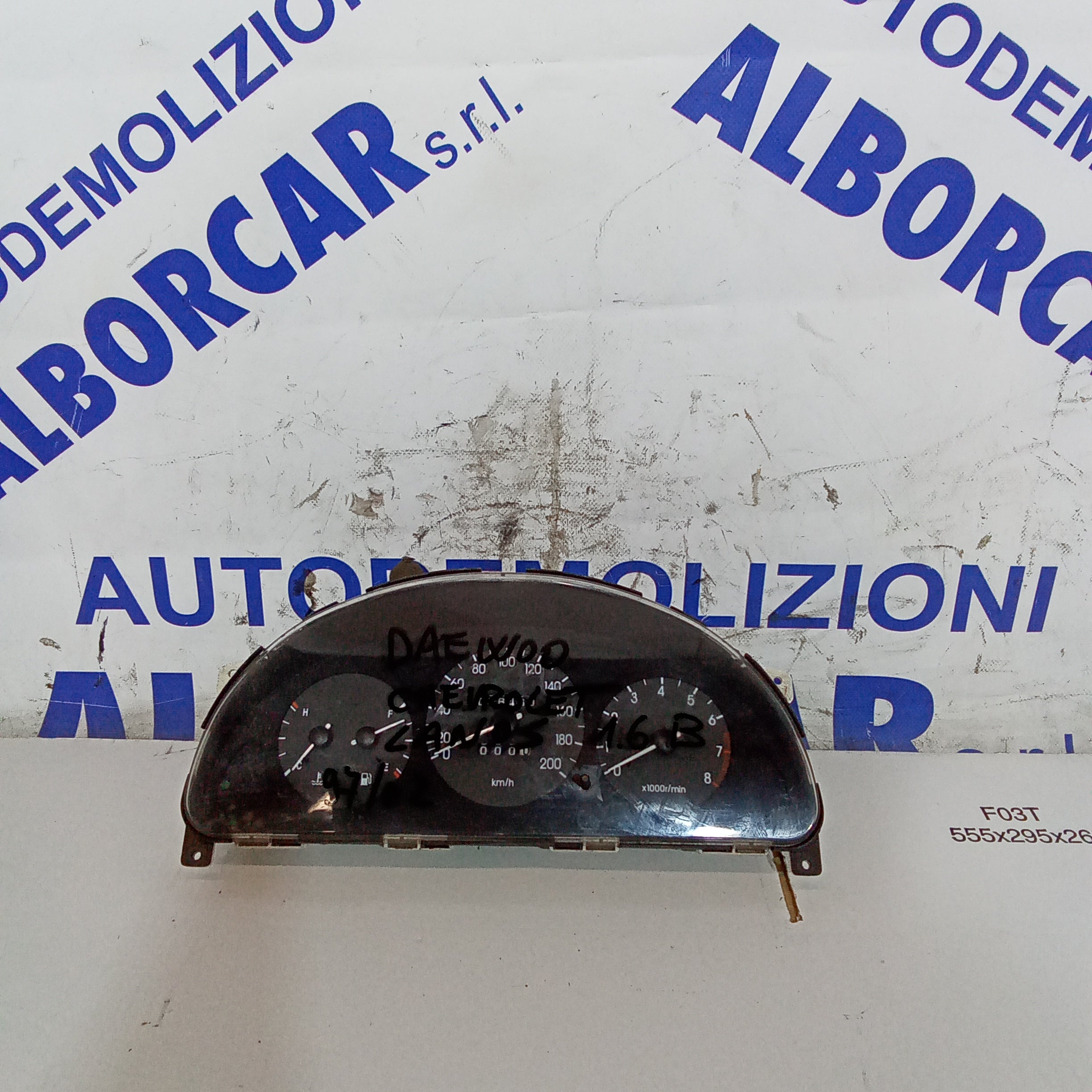quadro strumenti contachilometri daewoo chevrolet lanos 1.6 benzina anno 1997/2002 codice 96304717