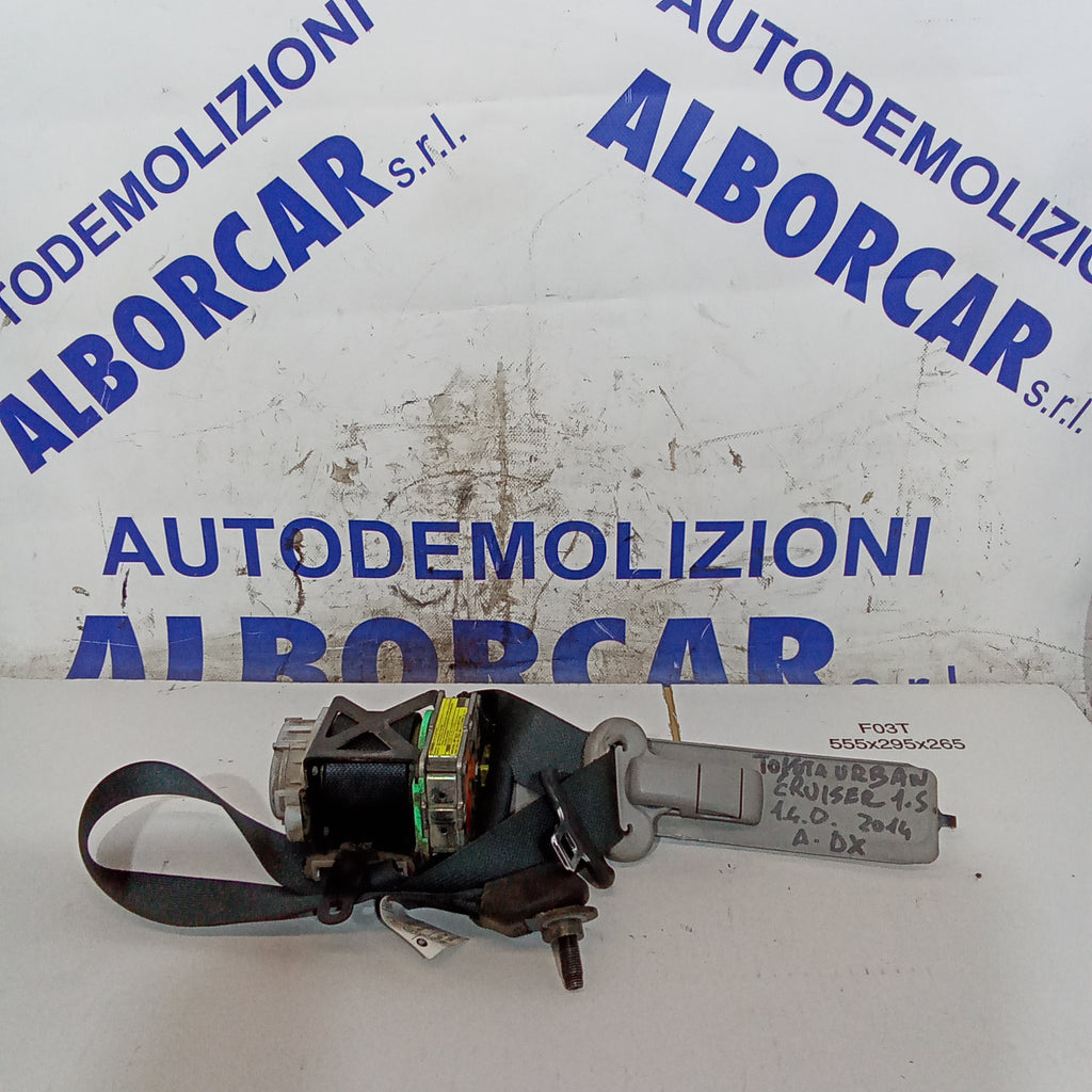 Cintura di sicurezza anteriore destra con pretensionatore toyota urban cruiser 1.4diesel anno 2014