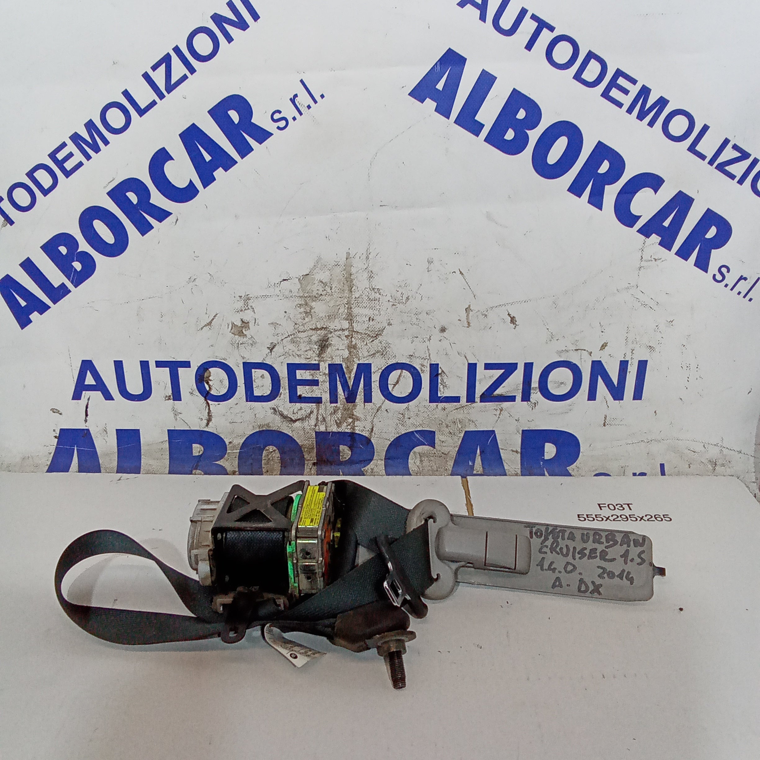 Cintura di sicurezza anteriore destra con pretensionatore toyota urban cruiser 1.4diesel anno 2014