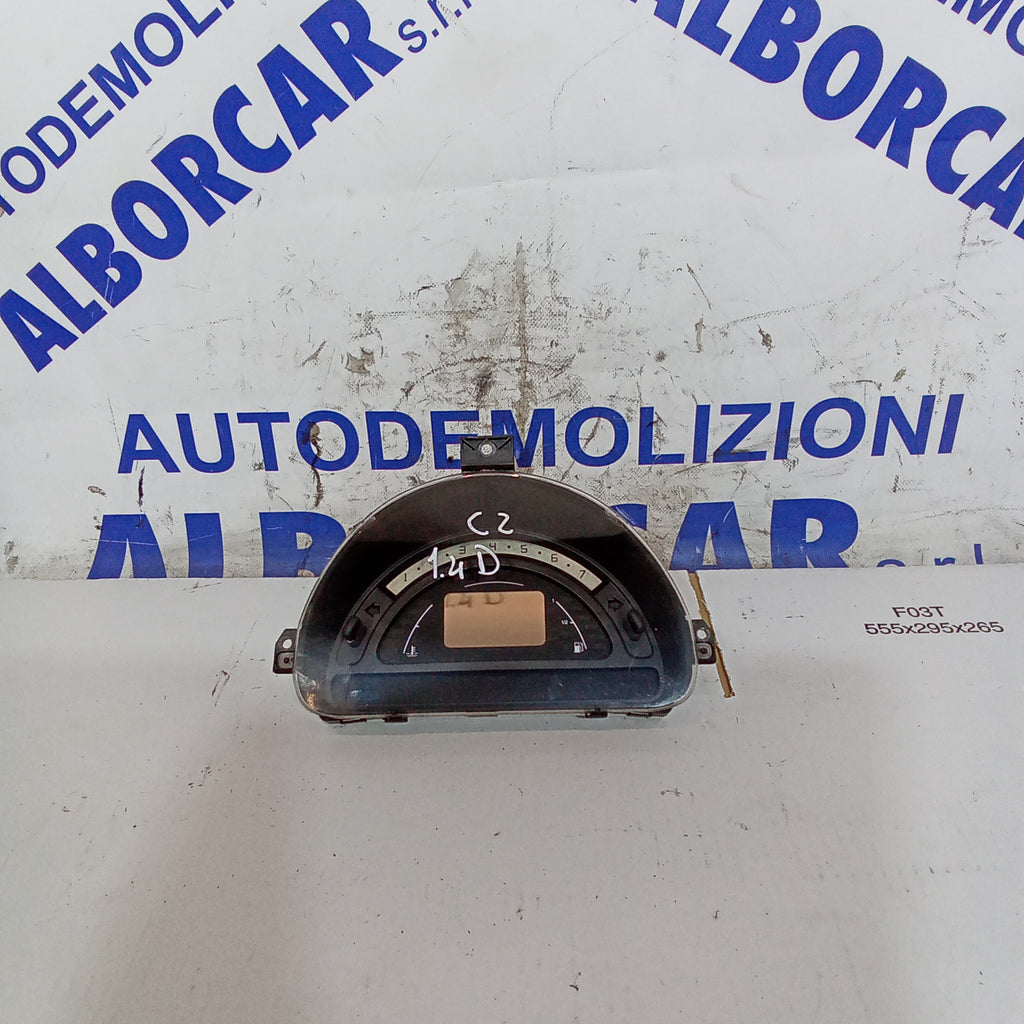 quadro strumenti contachilometri citroen C2 1.4 hdi anno 2005 codice 216672523