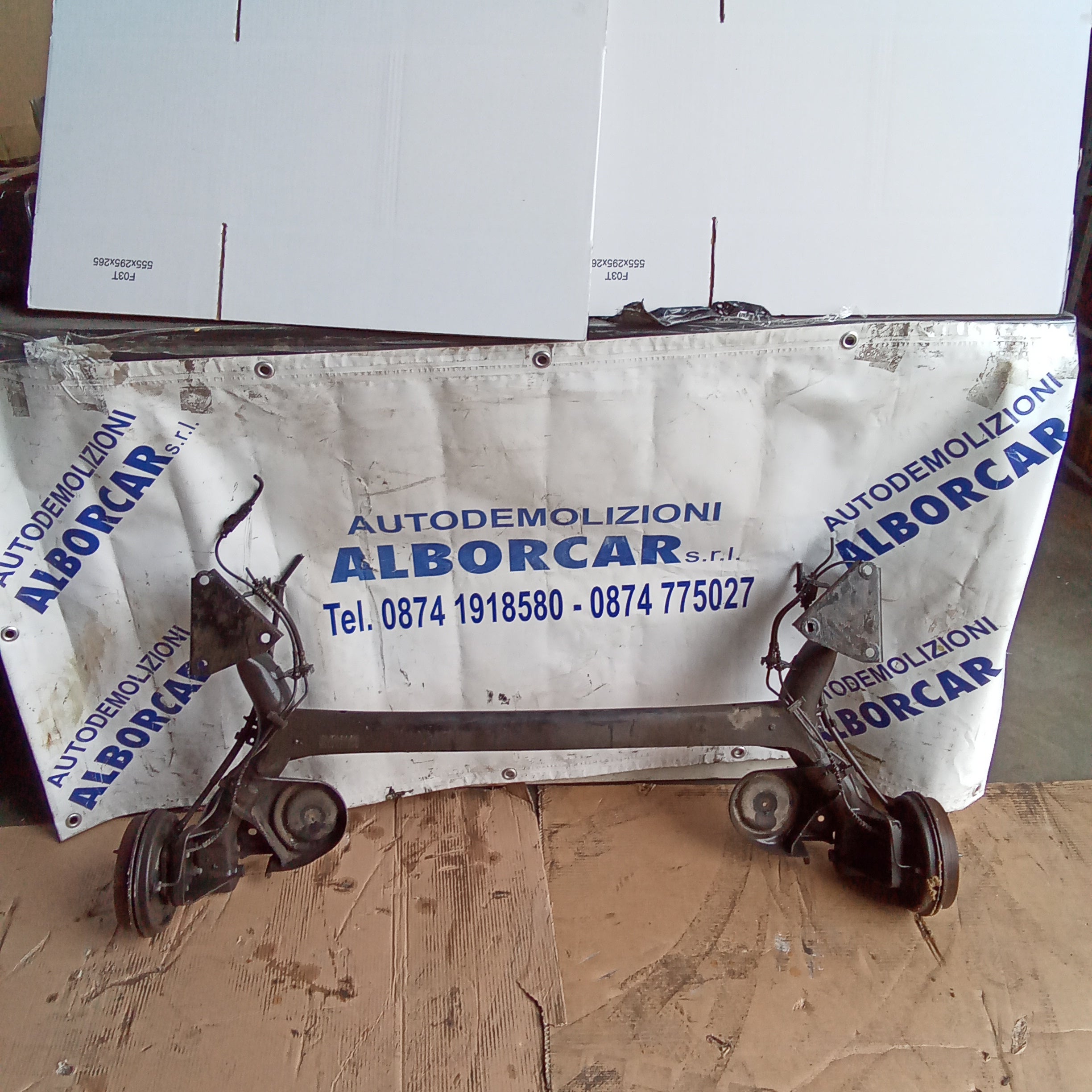 ponte assale posteriore completo fiat panda anno 2010