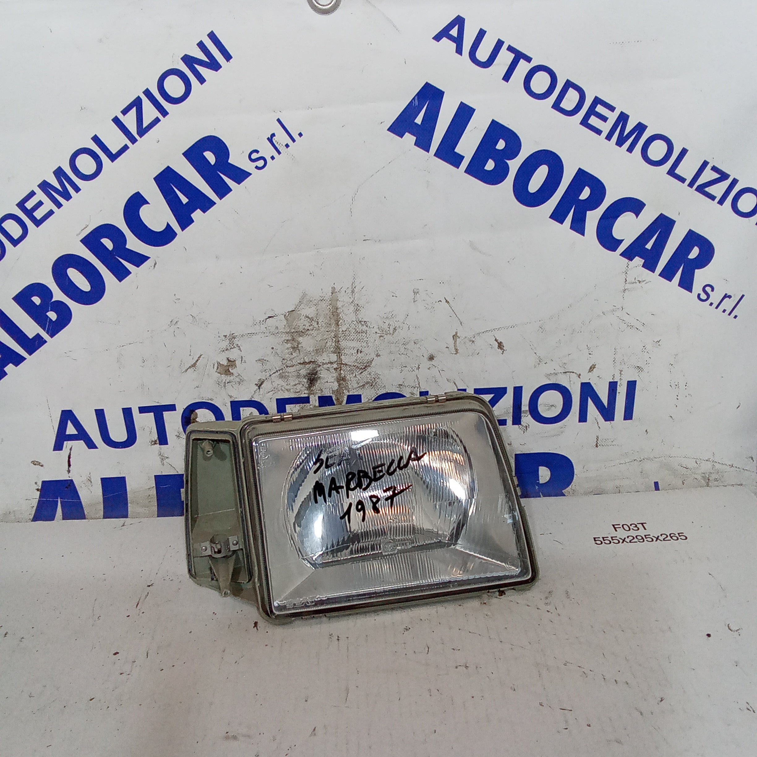 faro delantero derecho seat marbella año 1987