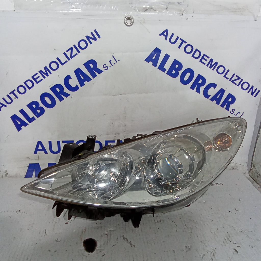 left front headlight peugeot 307 year 2007