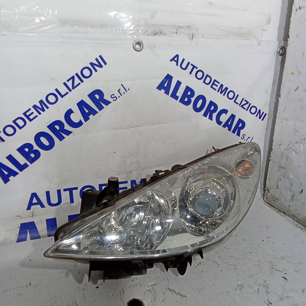 left front headlight peugeot 307 year 2007