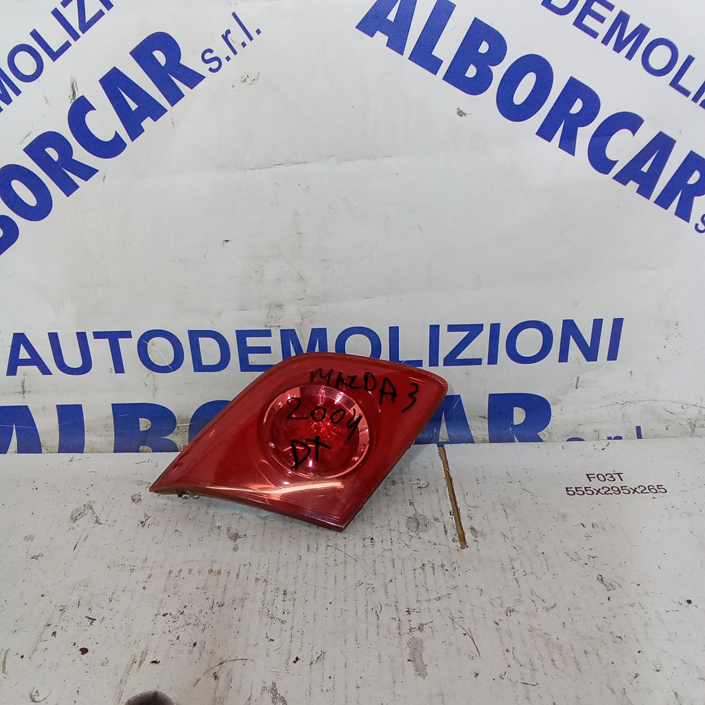 Rear right inner tail light Mazda 3 year 2003