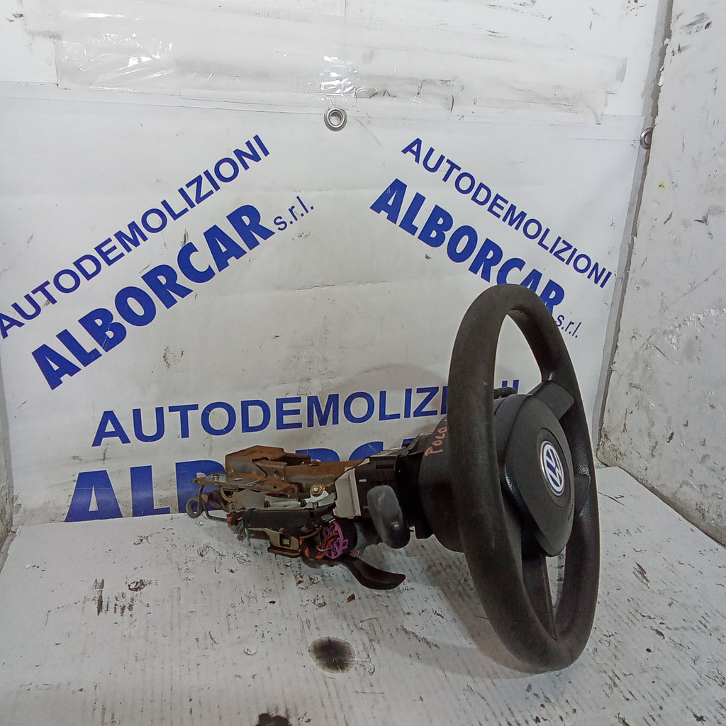 Columna de dirección completa (volante, mandos de luces) Volkswagen Polo 1.4 TDI año 2001/2005 código 6Q0953503AF