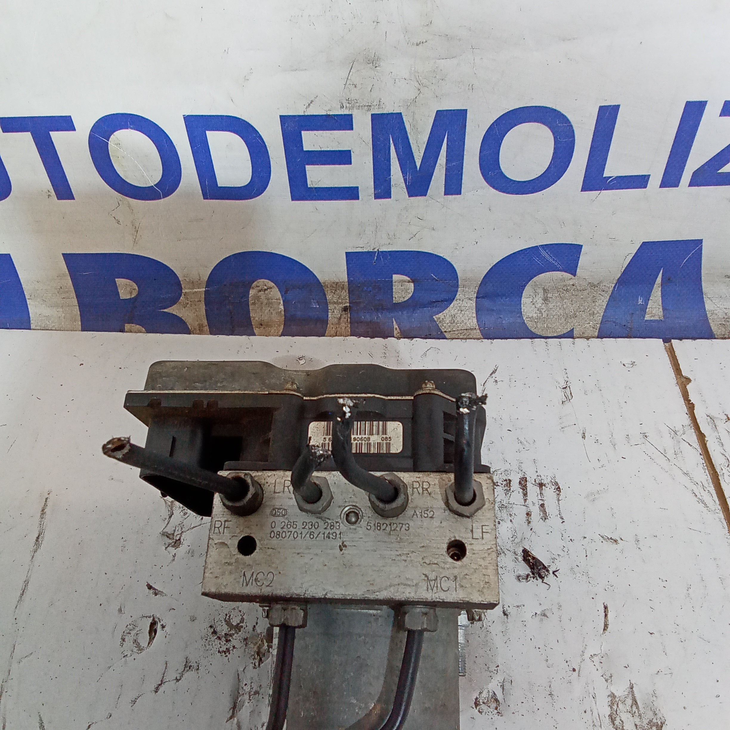 ABS pump control unit Fiat 500 1.3 mjt year 2007/2016 code 0265230283