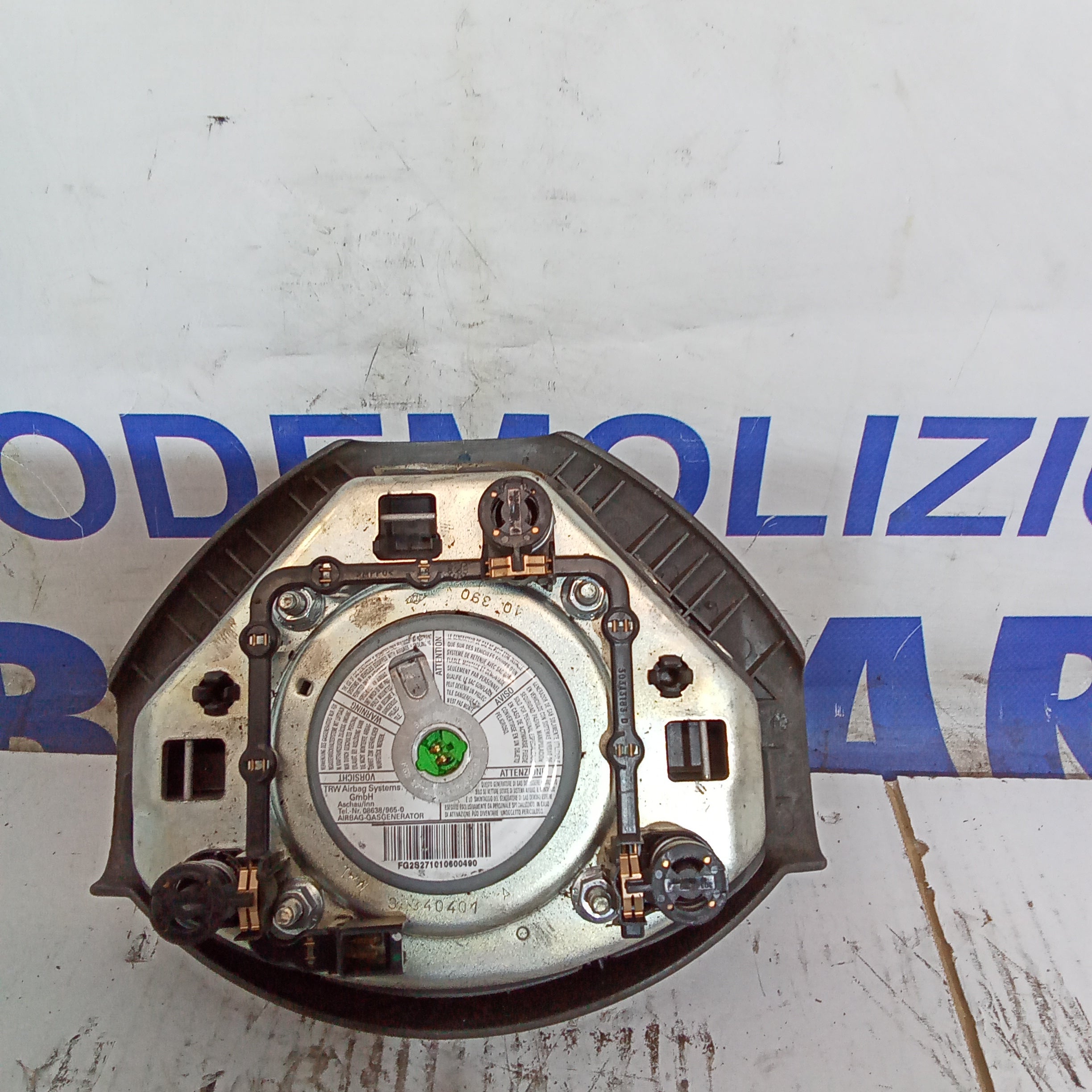 Airbag fiat panda 1.3 mjt  2 serie anno 2003/2011 codice 30340401