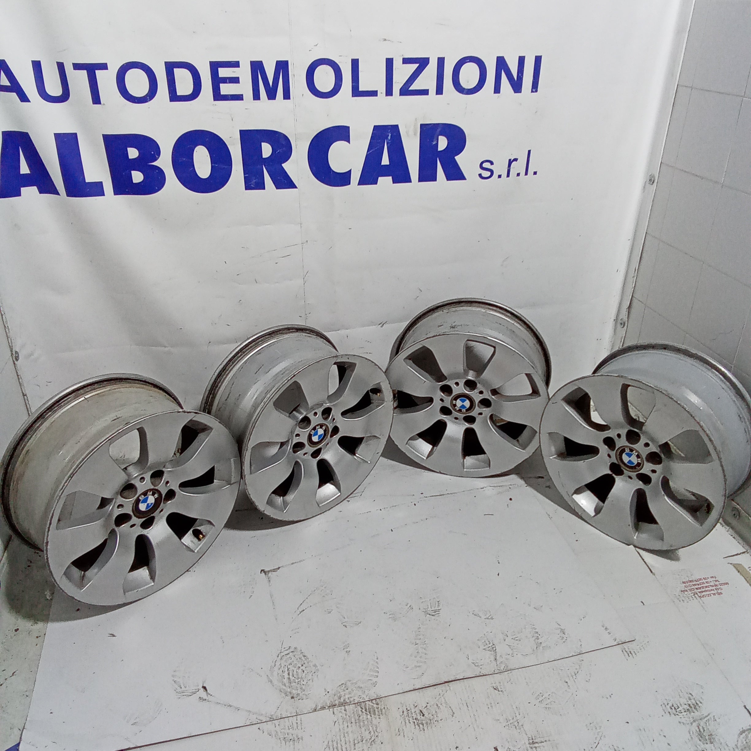 4 cerchi in lega 17 pollici bmw E91 320d codice 6775596