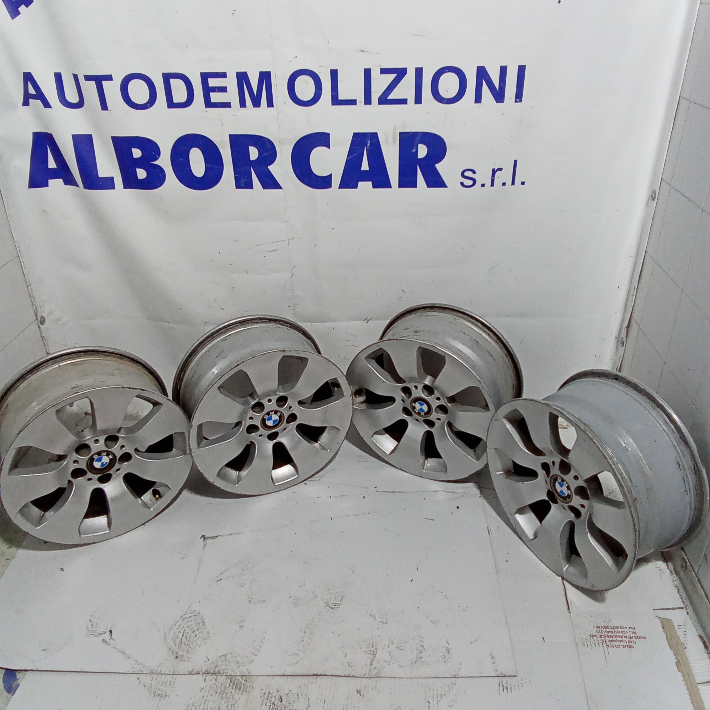 4 cerchi in lega 17 pollici bmw E91 320d codice 6775596