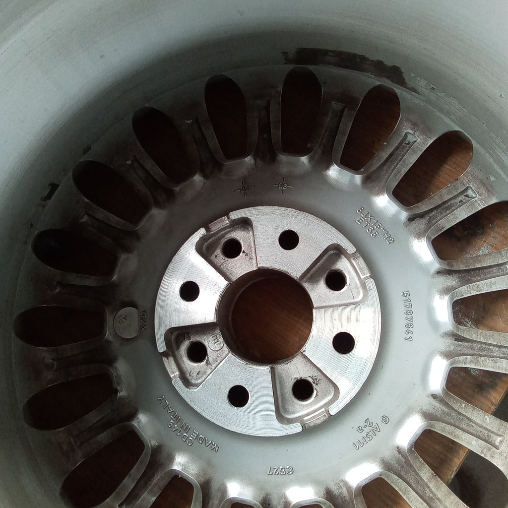 4 cerchi in lega 15 pollici 4 fori fiat 500 codice 51787641