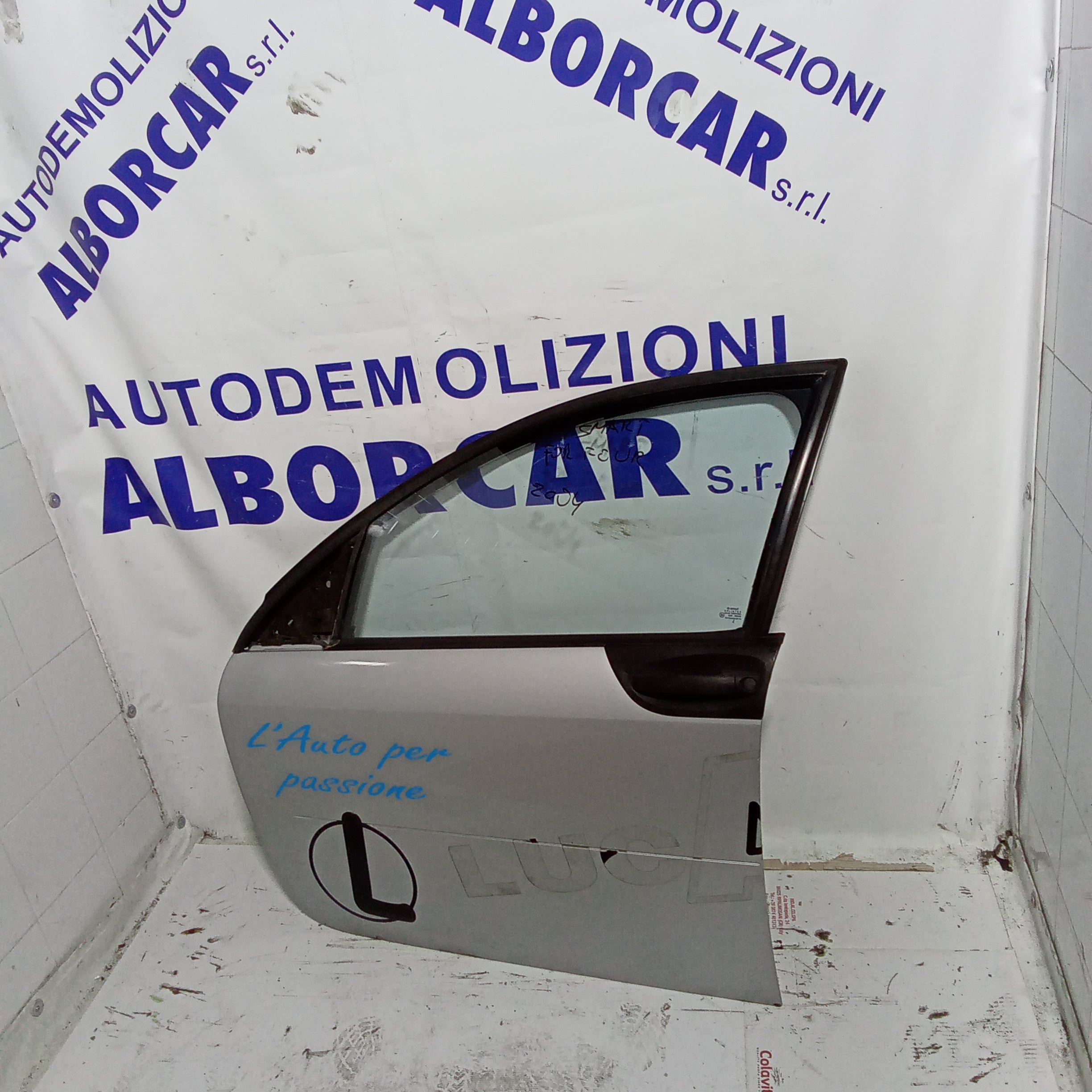 Front left door (complete) Smart Forfour year 2004