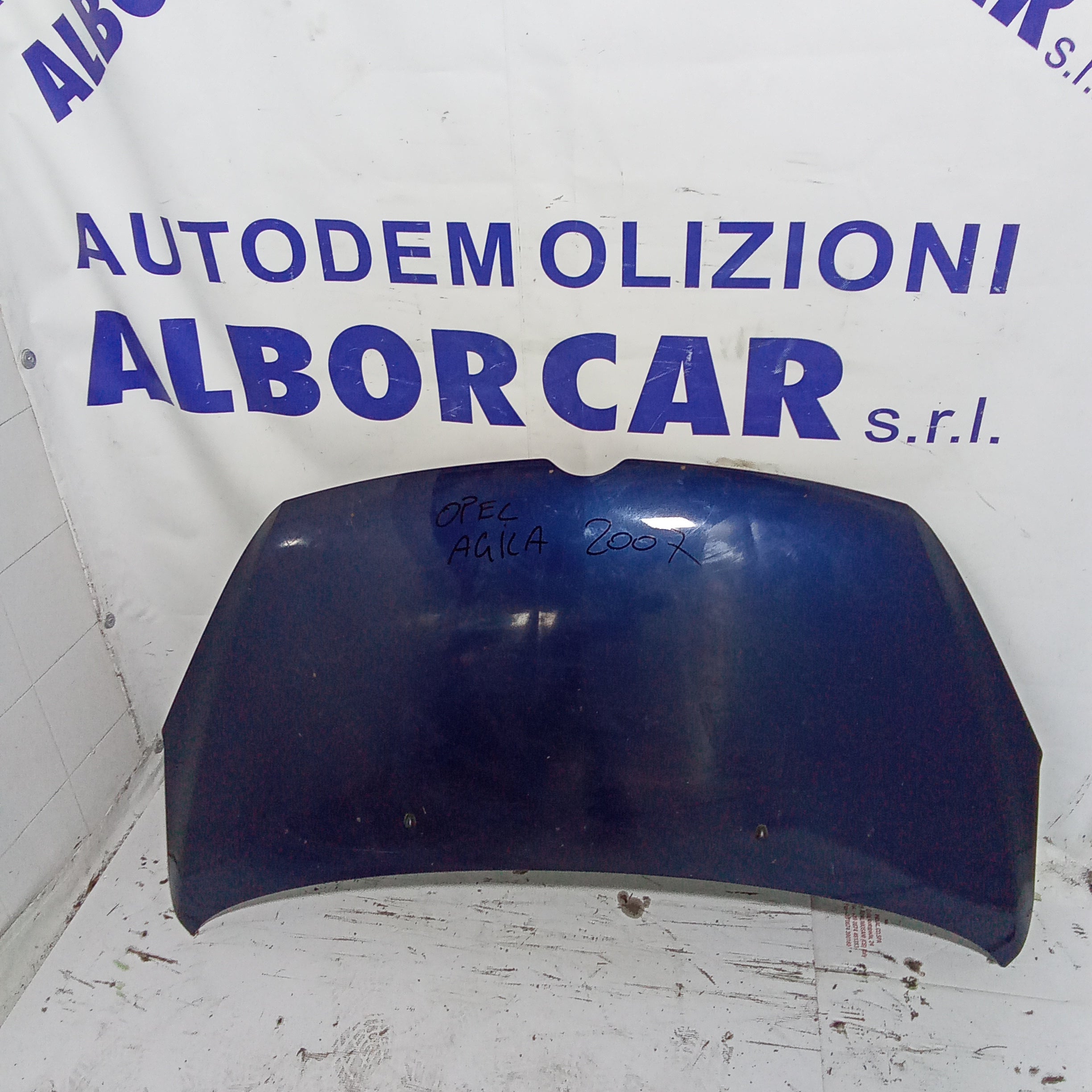 cofano motore anteriore opel agila anno 2007