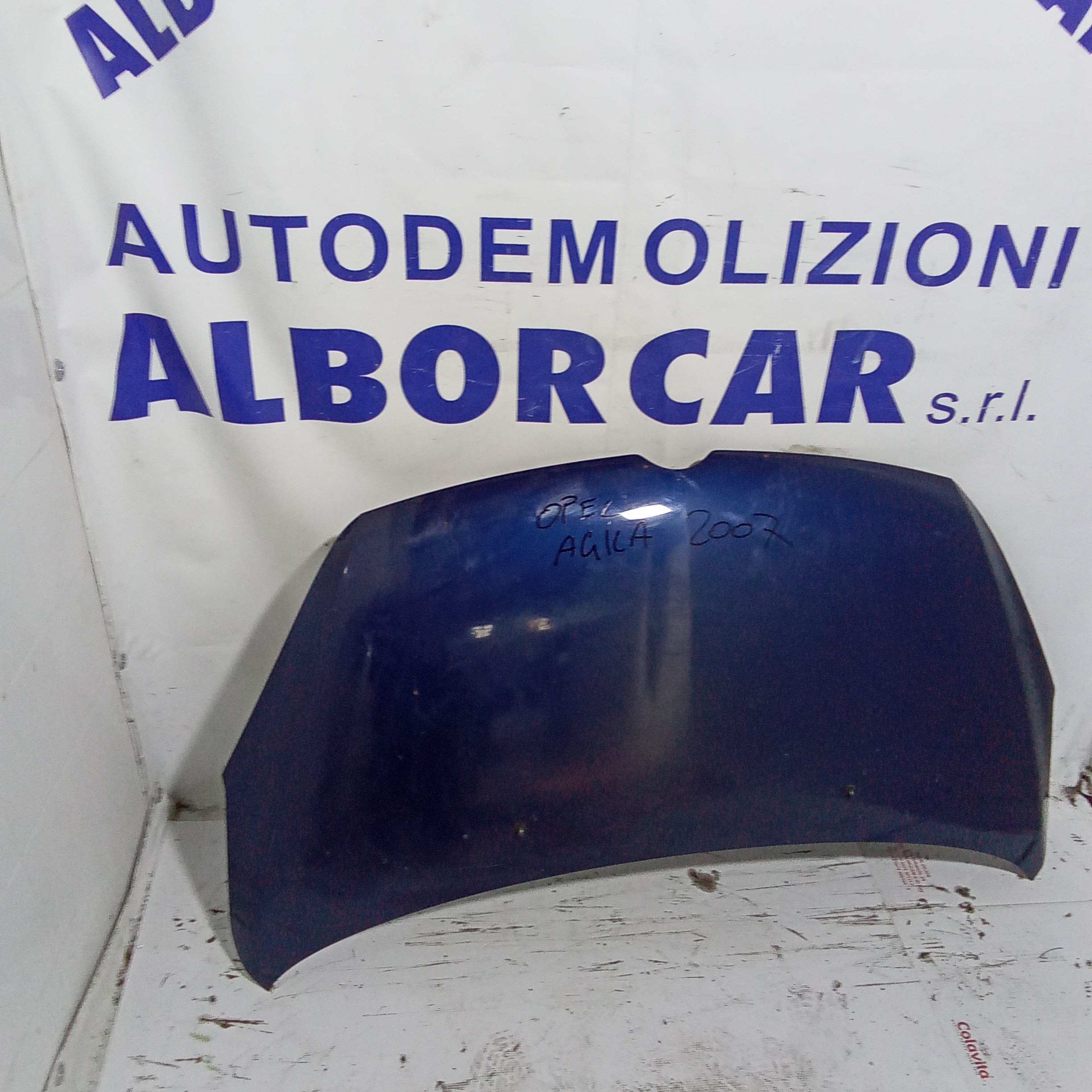 cofano motore anteriore opel agila anno 2007