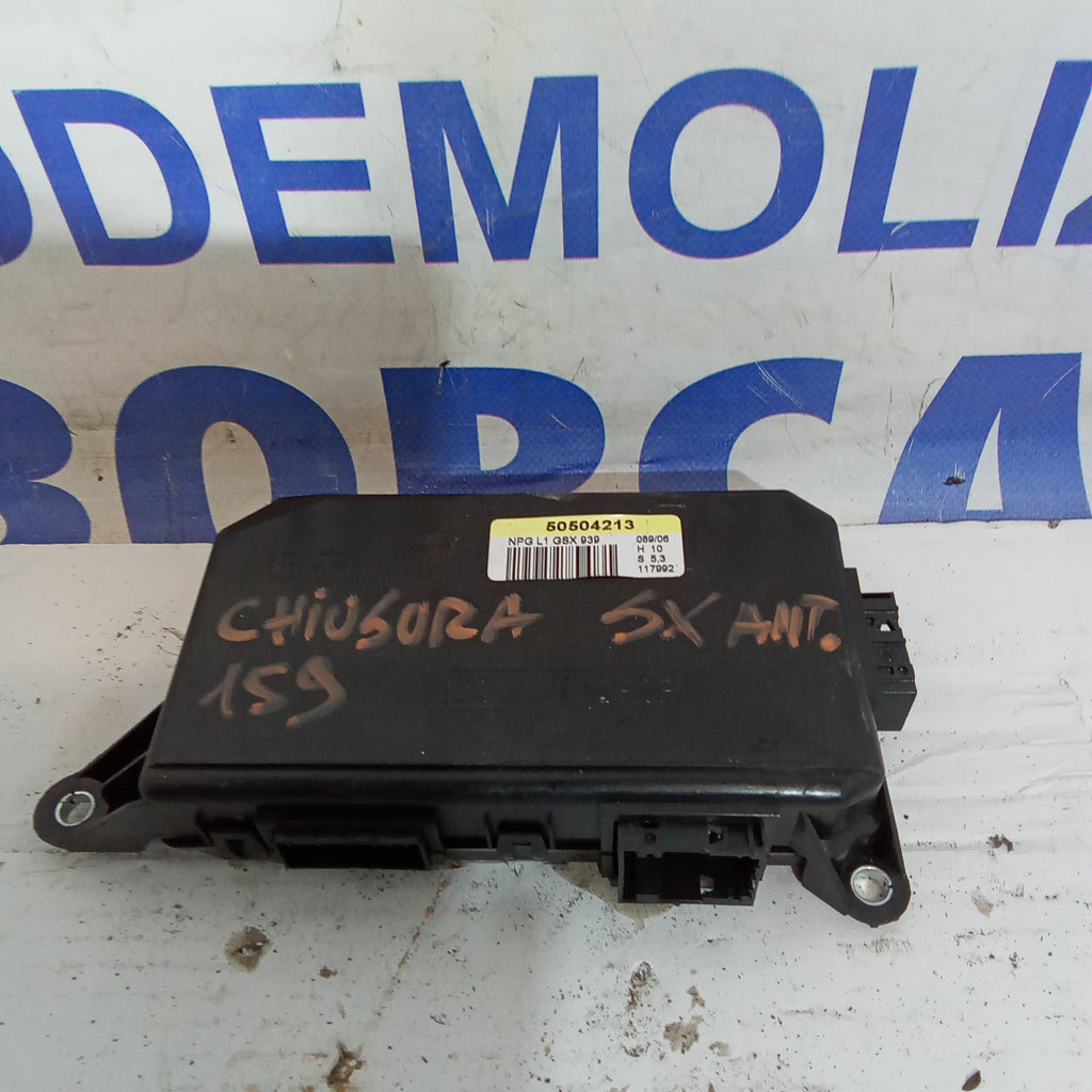 centralina chiusura porta anteriore sinistra alfa 159 codice 50504213