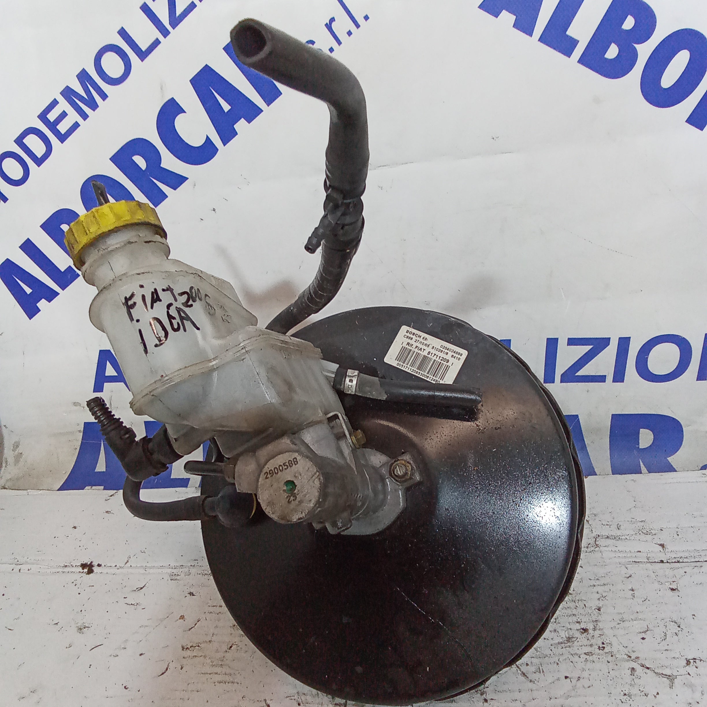 pompa servofreno completa fiat idea 1.4 benzina anno 2005 codice 51711209