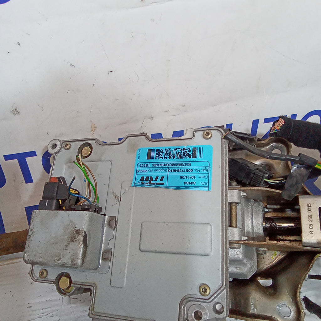 complete steering column + steering wheel + indicator stalk Fiat Idea 1.3mjt year 2005 code 00517364610