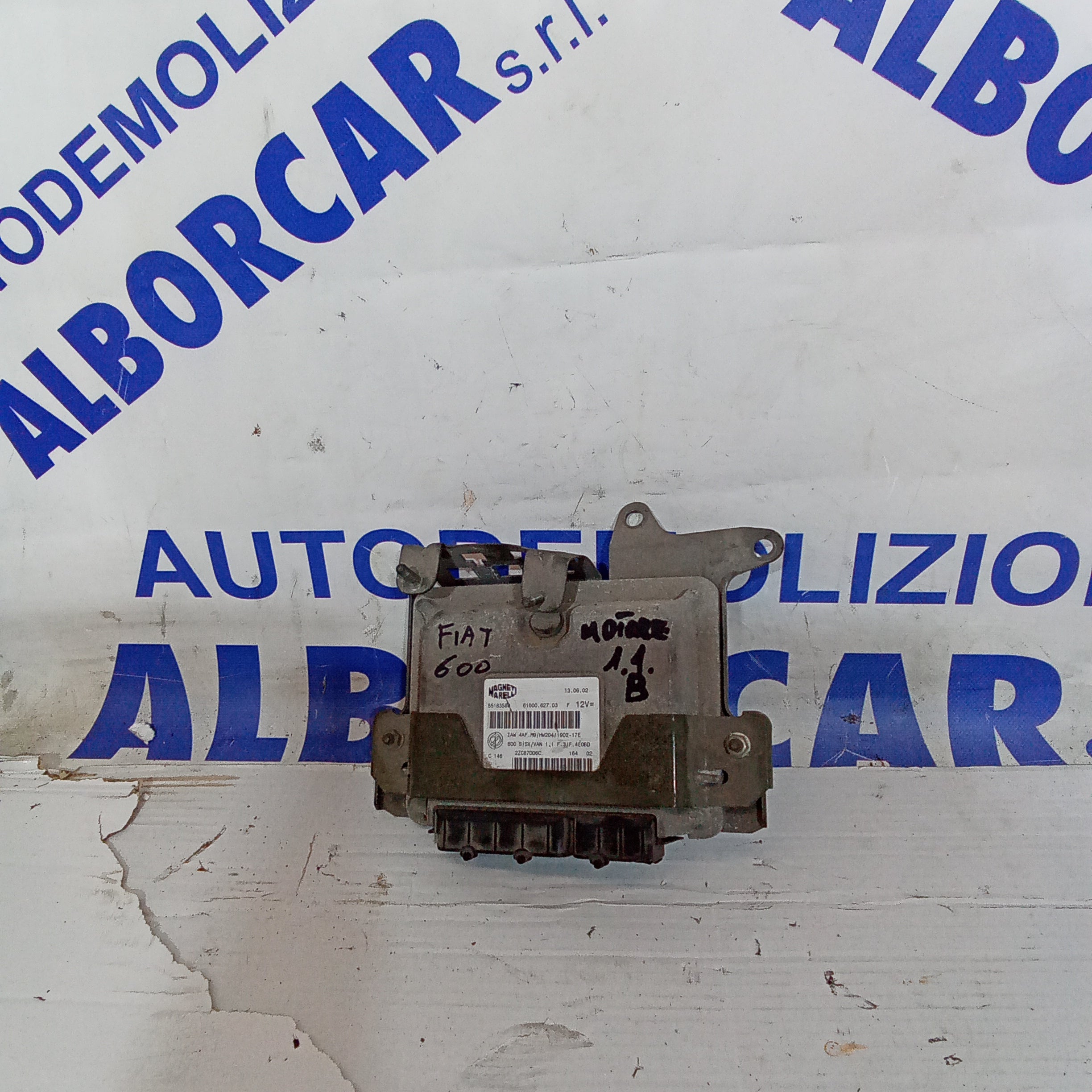 Fiat 600 1.1 petrol engine control unit part number 6160062703