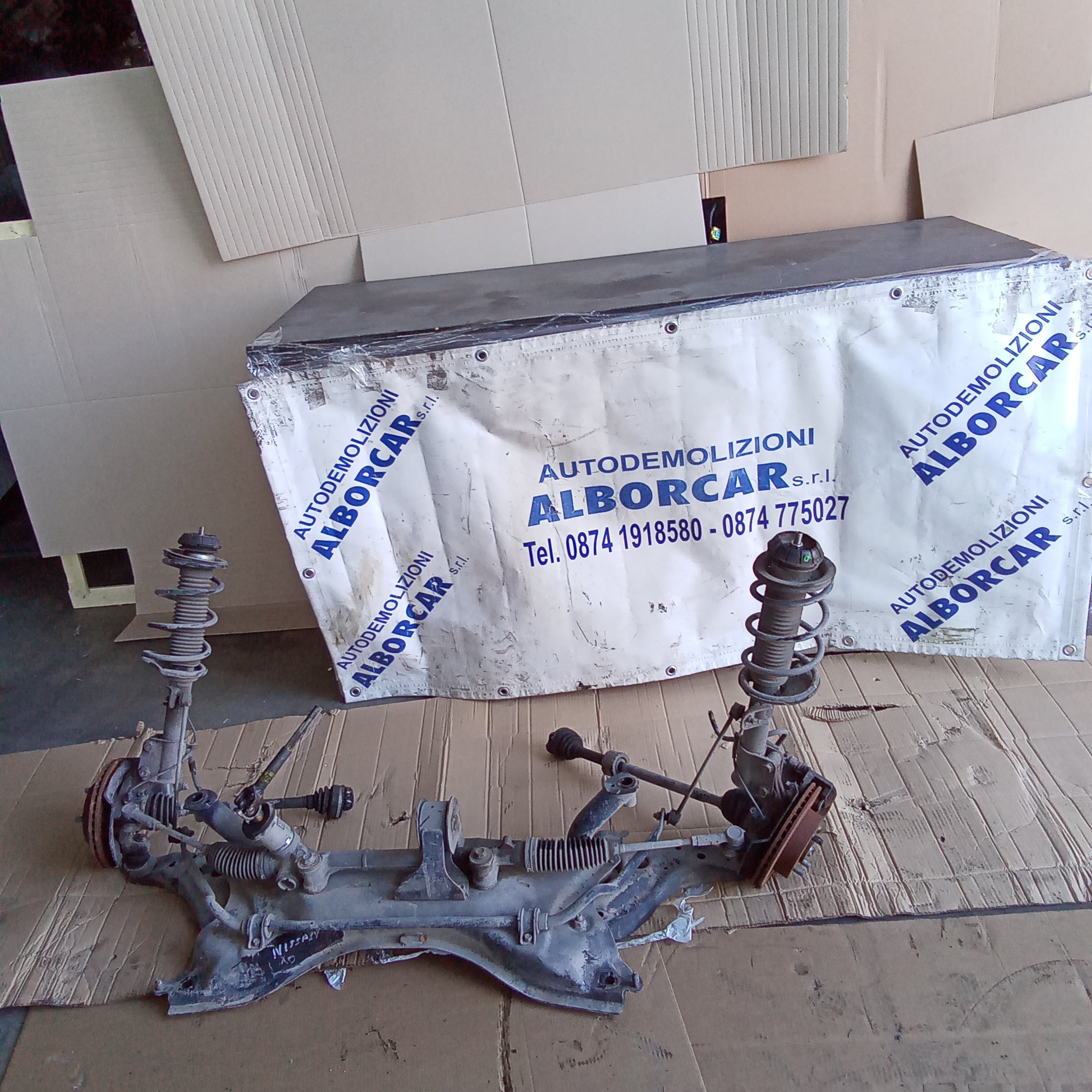 front axle beam (complete) Nissan Pixo 1.0 petrol year 2010