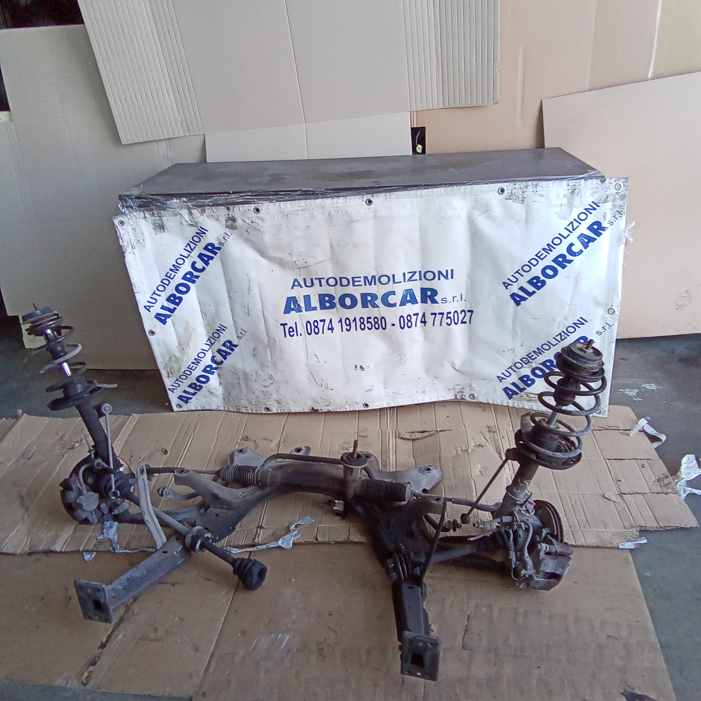 ponte assale anteriore (completo) fiat 500 1.3 mjt anno 2008