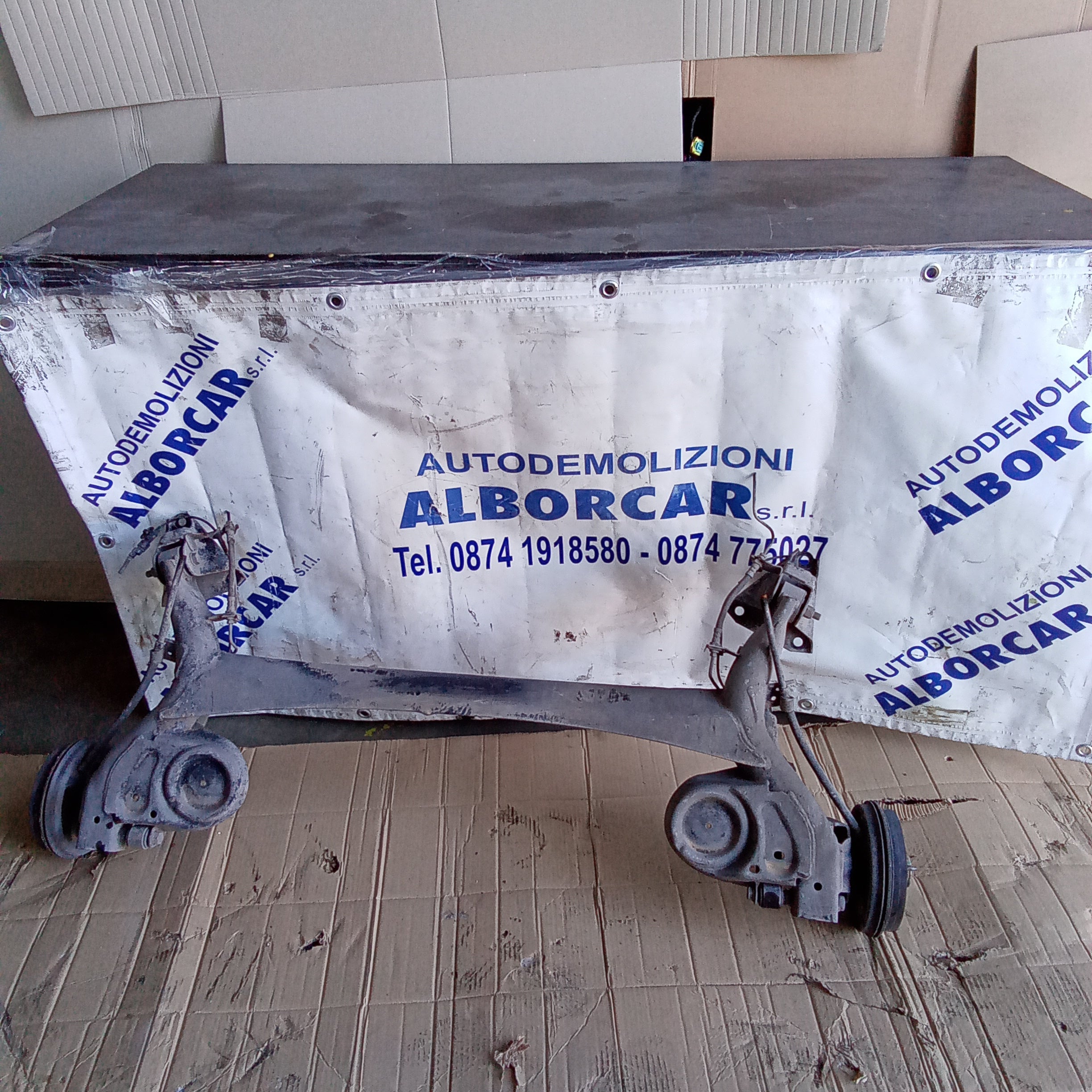rear axle beam (complete) Fiat 500 1.3 mjt year 2008