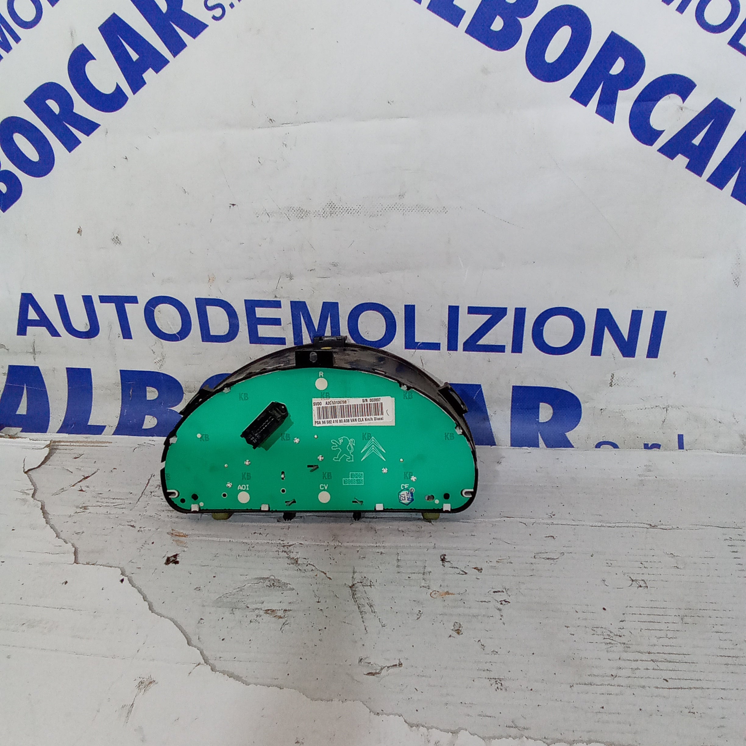 quadro strumenti contachilometri peugeot 1007 diesel anno 2005 codice A2C53045317