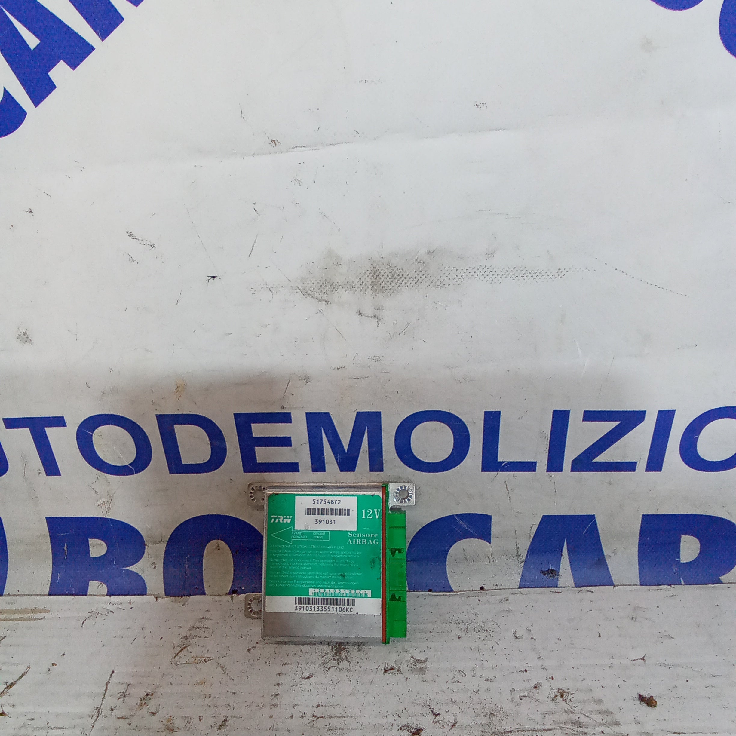 centralina airbag fiat grande punto 1.4 benzina anno 2005/2012 codice 51754872