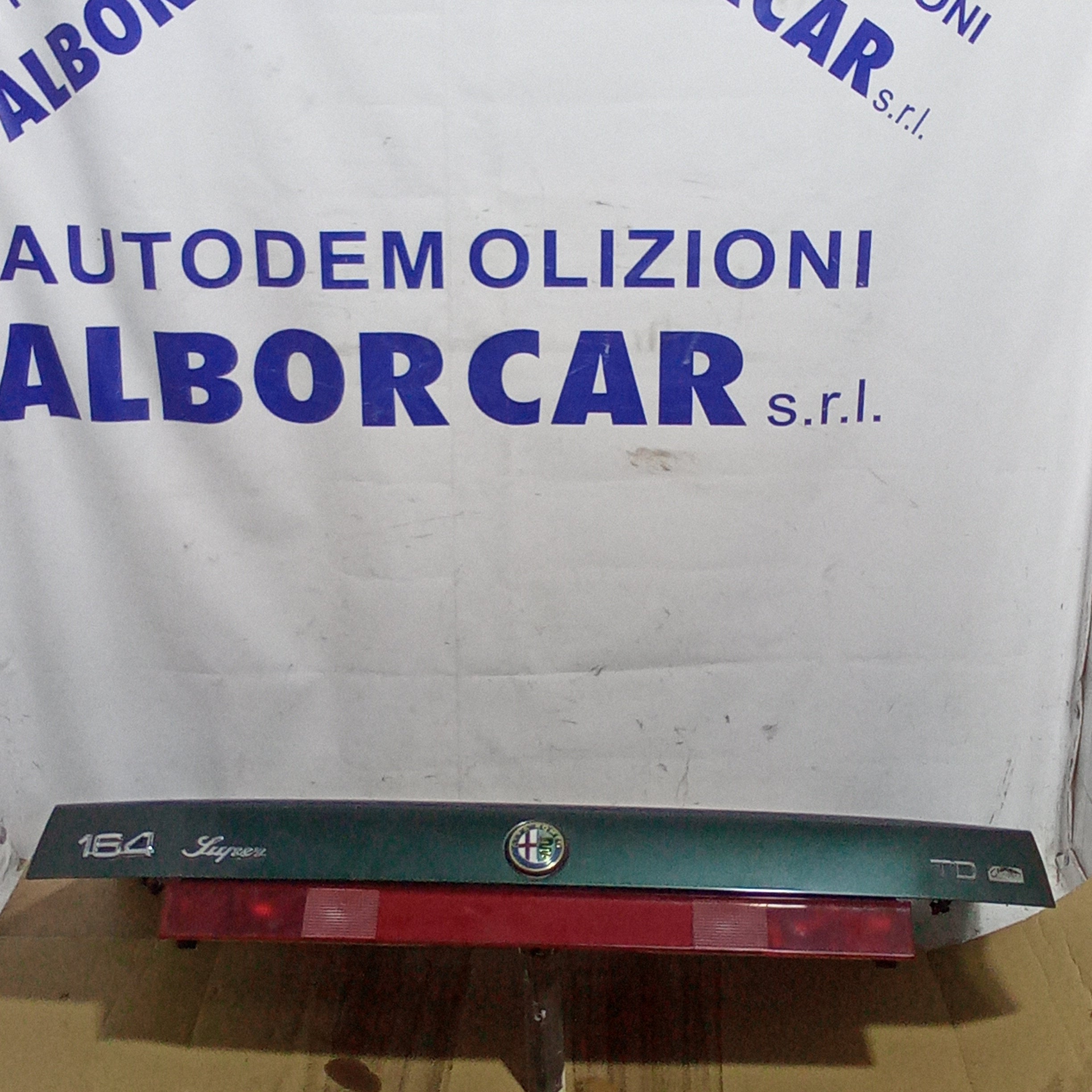 cofano baule posteriore alfa 164 TD anno 1994