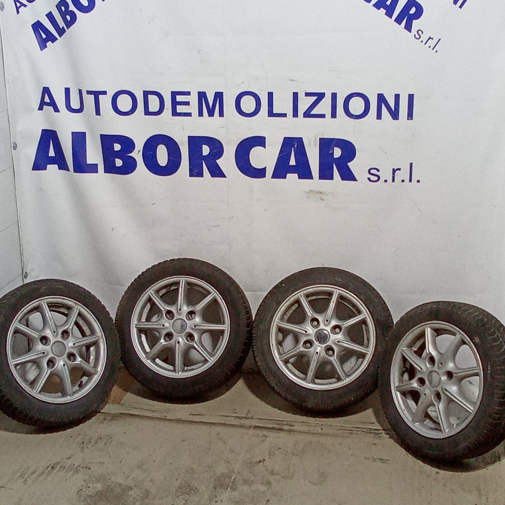 4 cerchi con gomma 4 fori smart for two 13 pollici