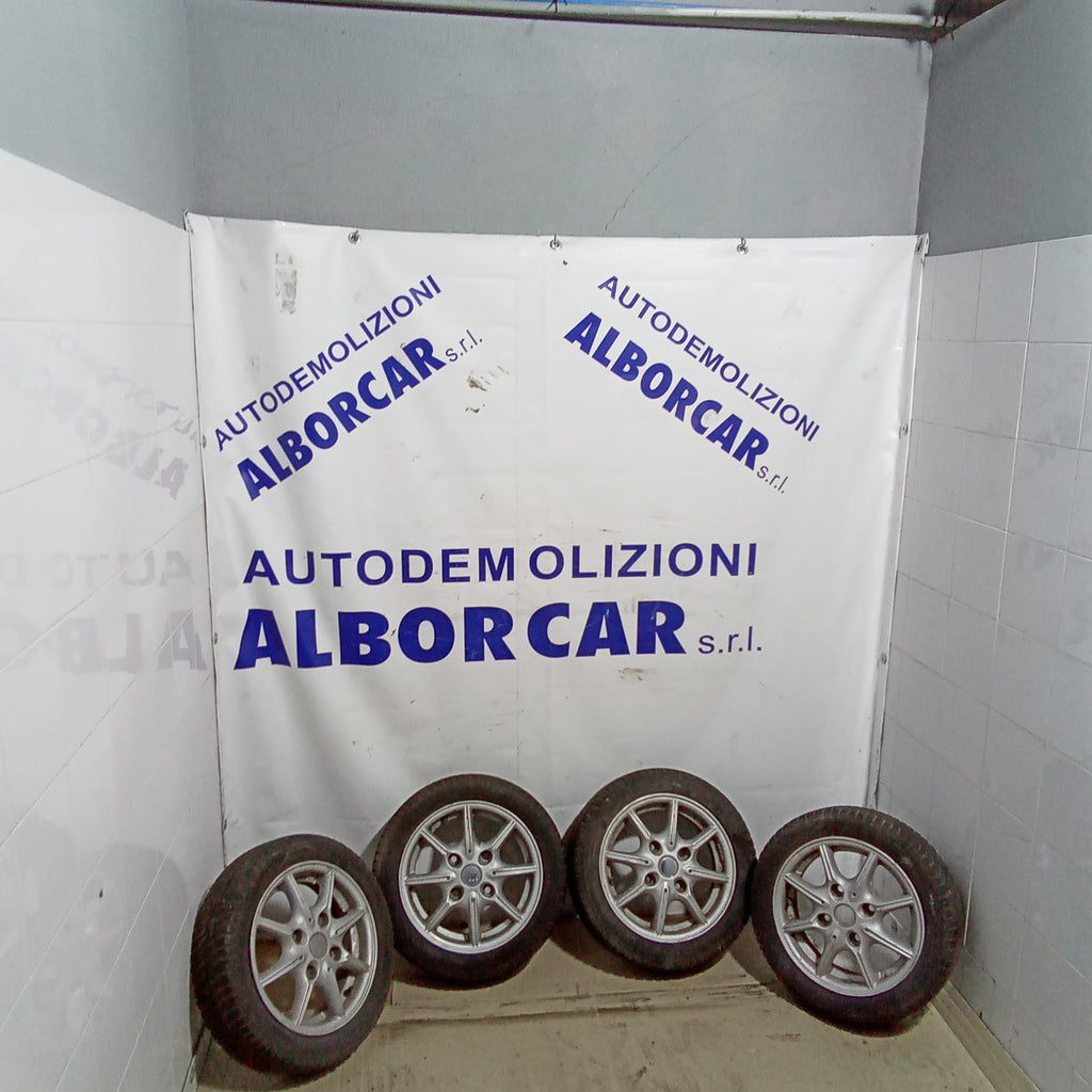 4 cerchi con gomma 4 fori smart for two 13 pollici