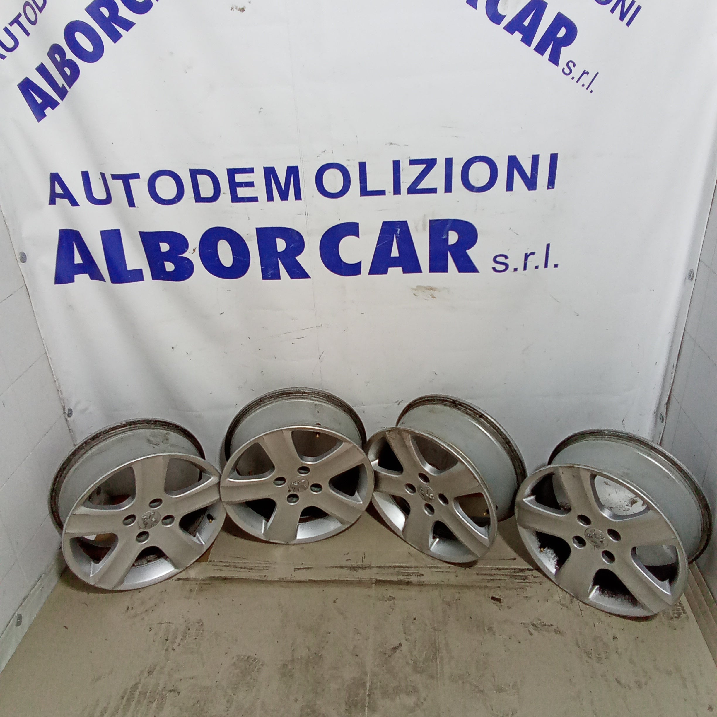 4 cerchi in lega 4 fori peugeot 307 16 pollici