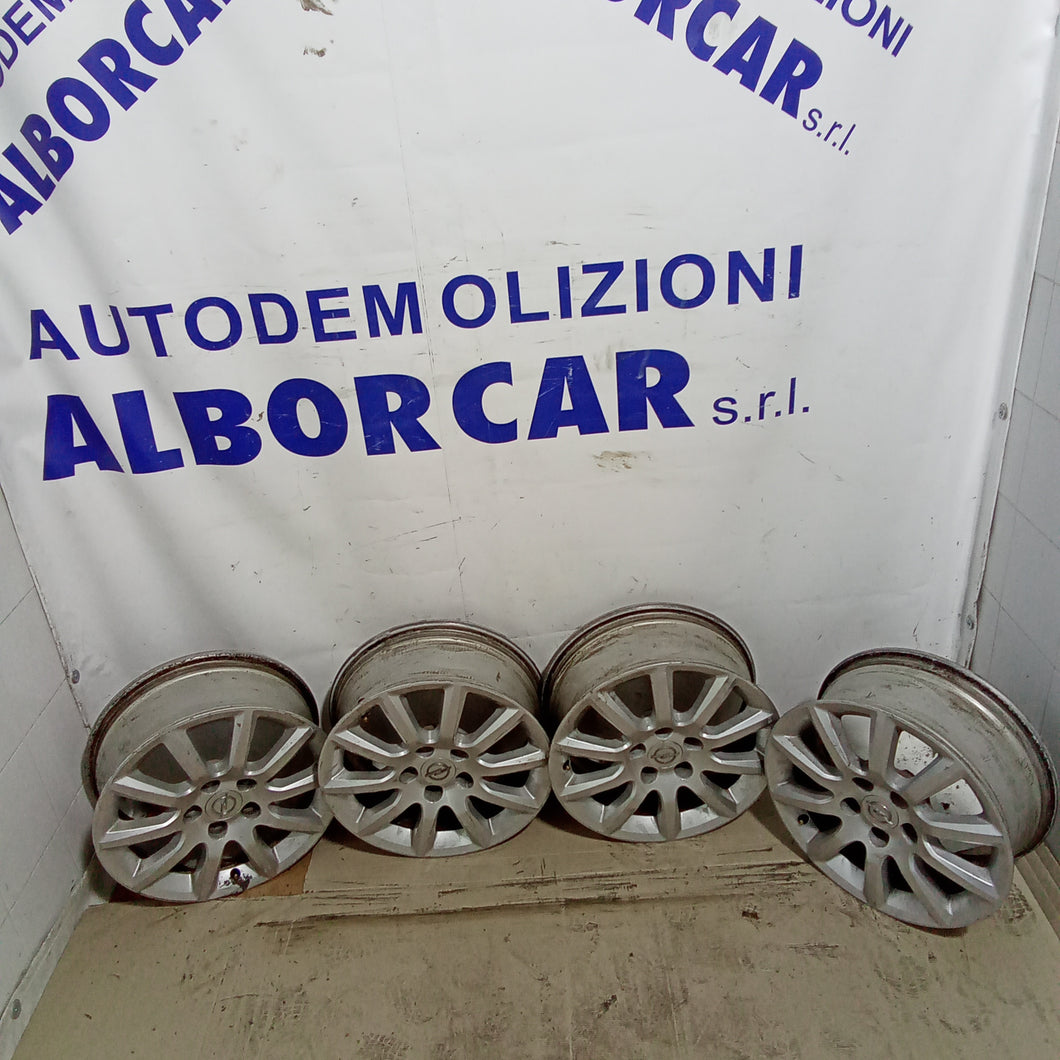 4 cerchi in lega 5 fori, opel zafira 16 pollici