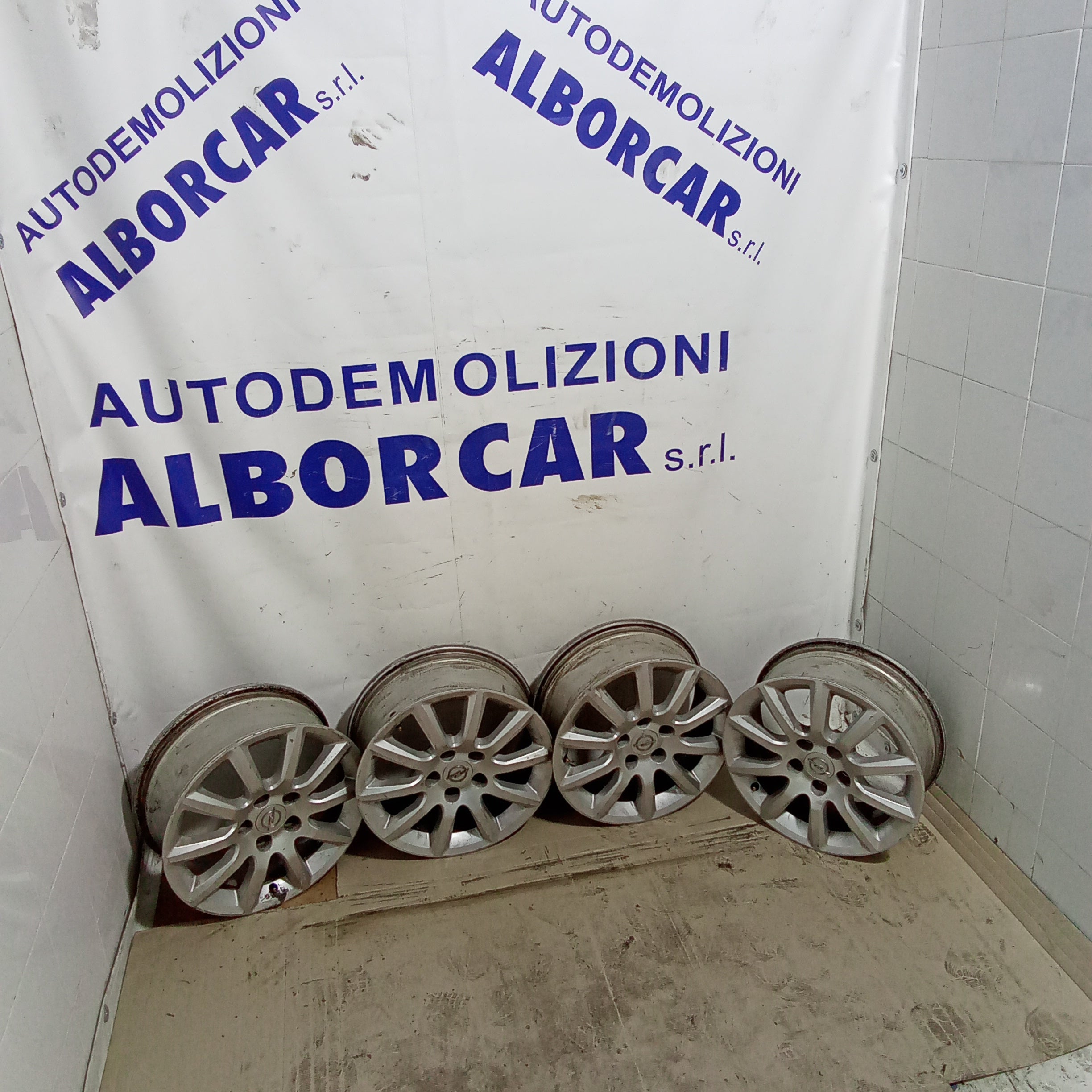 4 cerchi in lega 5 fori, opel zafira 16 pollici