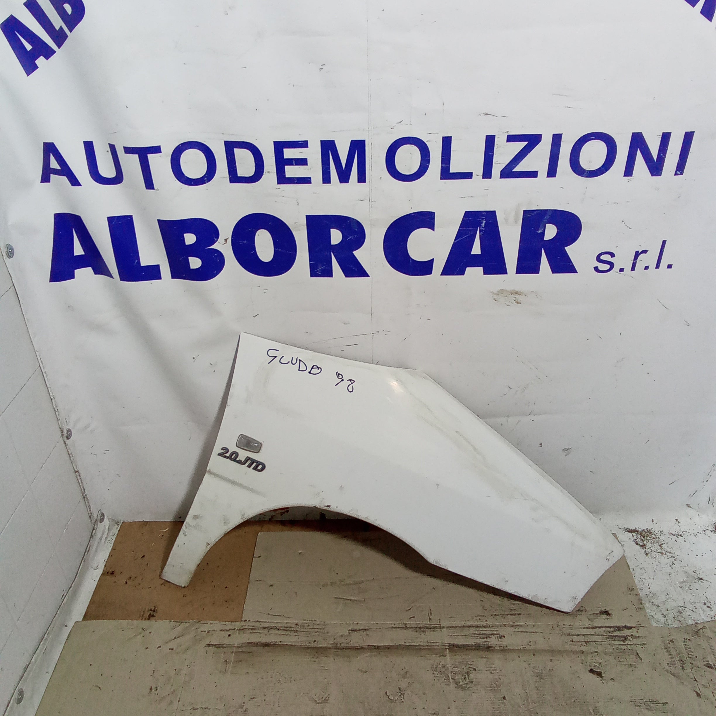 Parafango fianchetta destra fiat scudo 2.0 jtd anno 1998