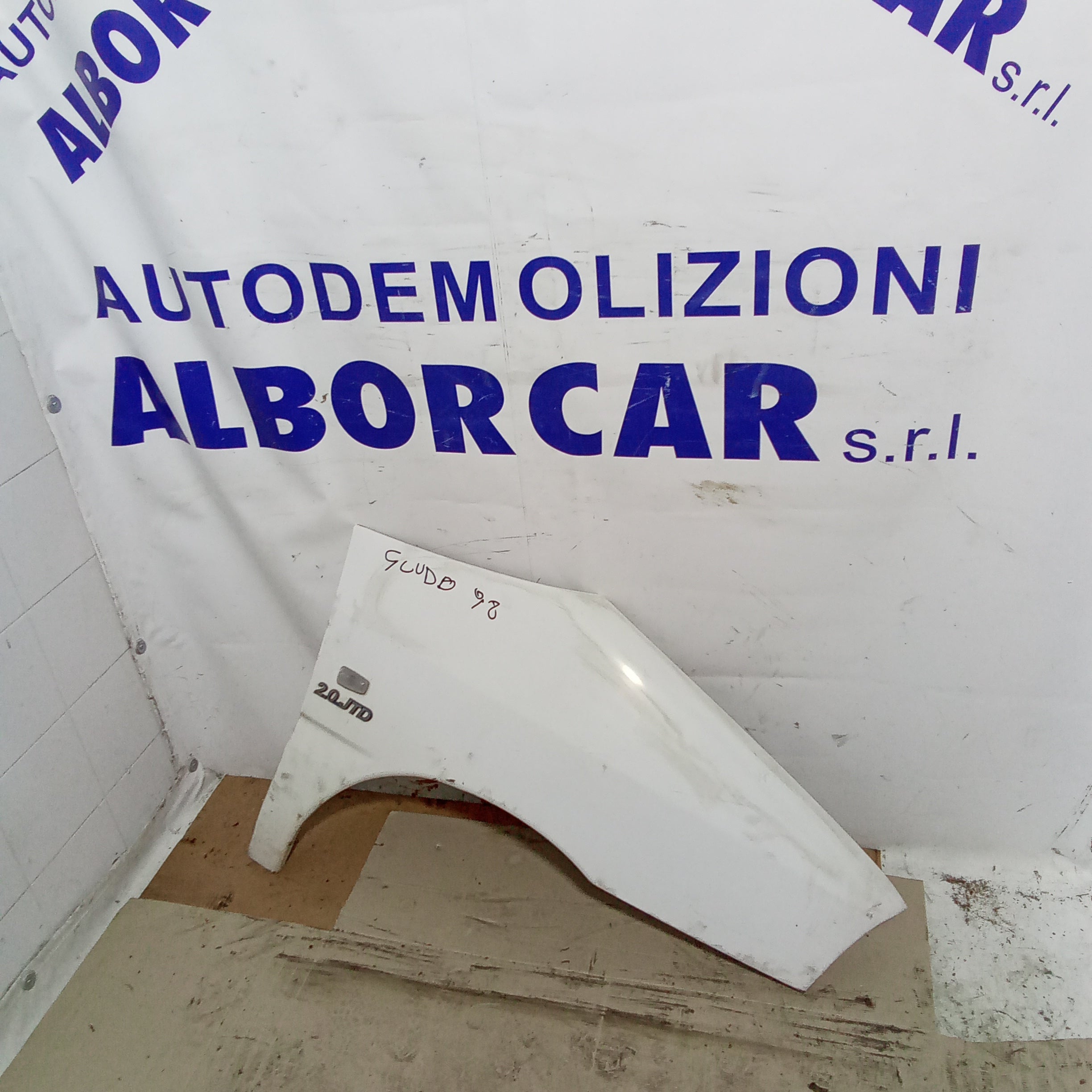 Parafango fianchetta destra fiat scudo 2.0 jtd anno 1998