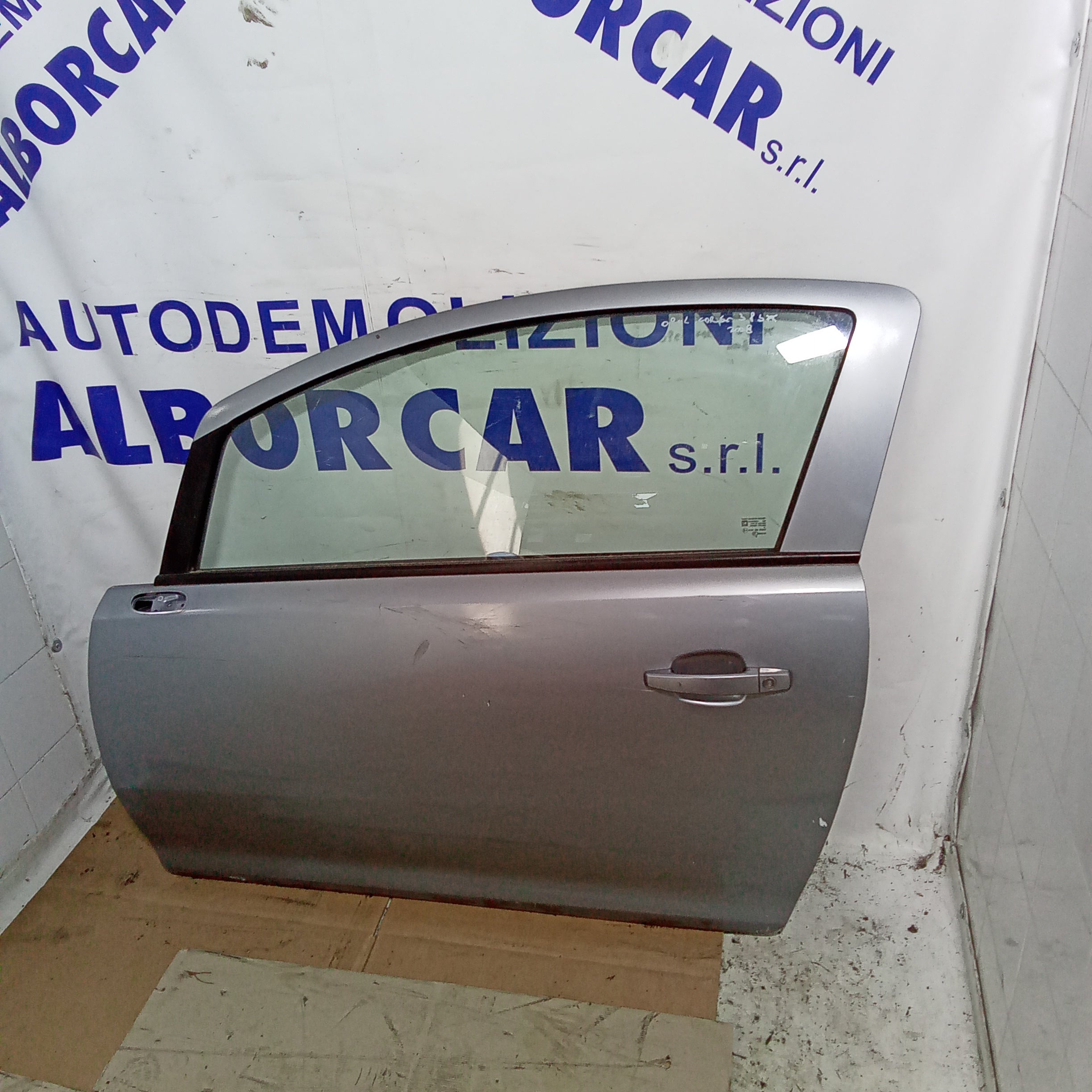 left front door opel corsa 3 door year 2008