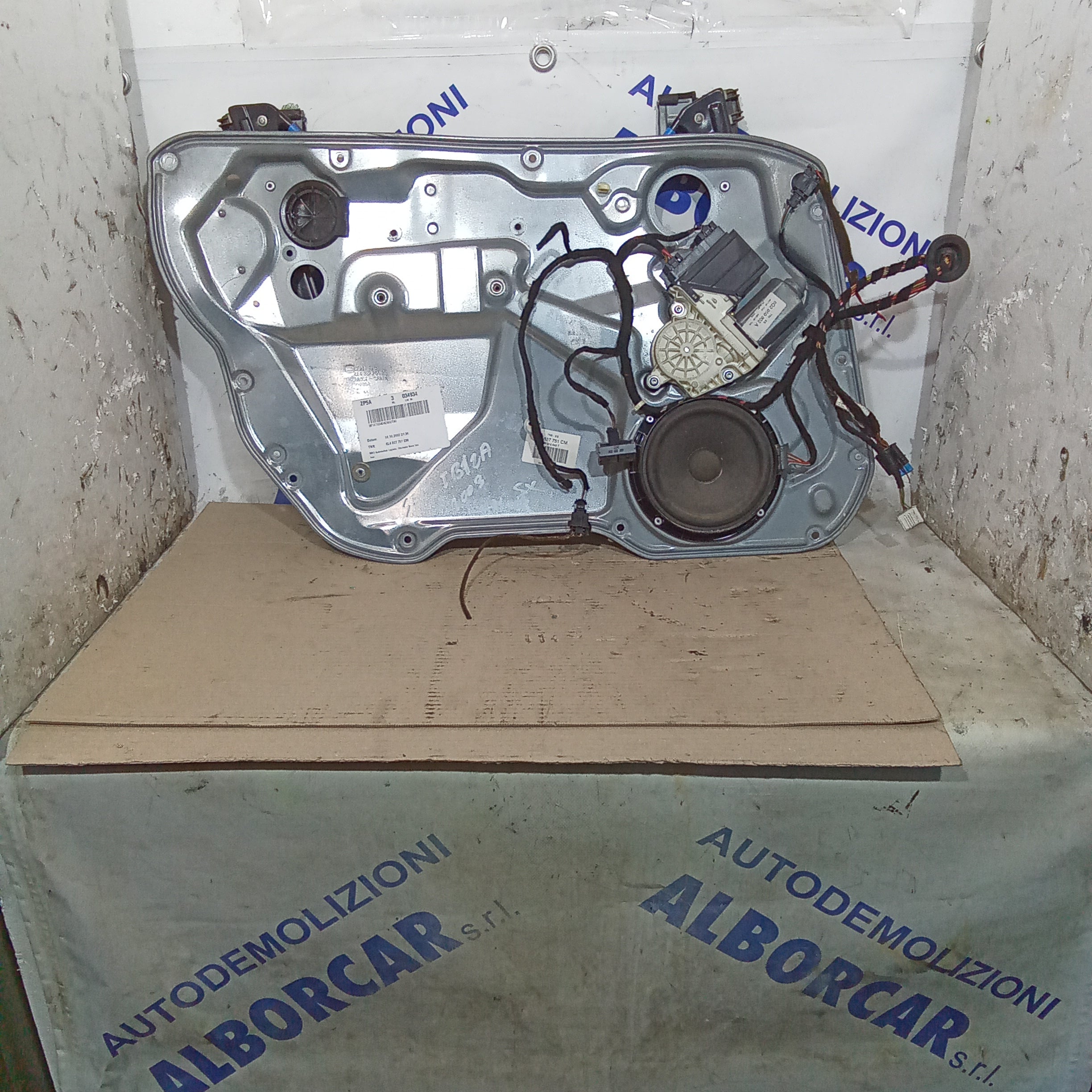 Motorino alzavetri completo anteriore sinistro seat ibiza anno 2003