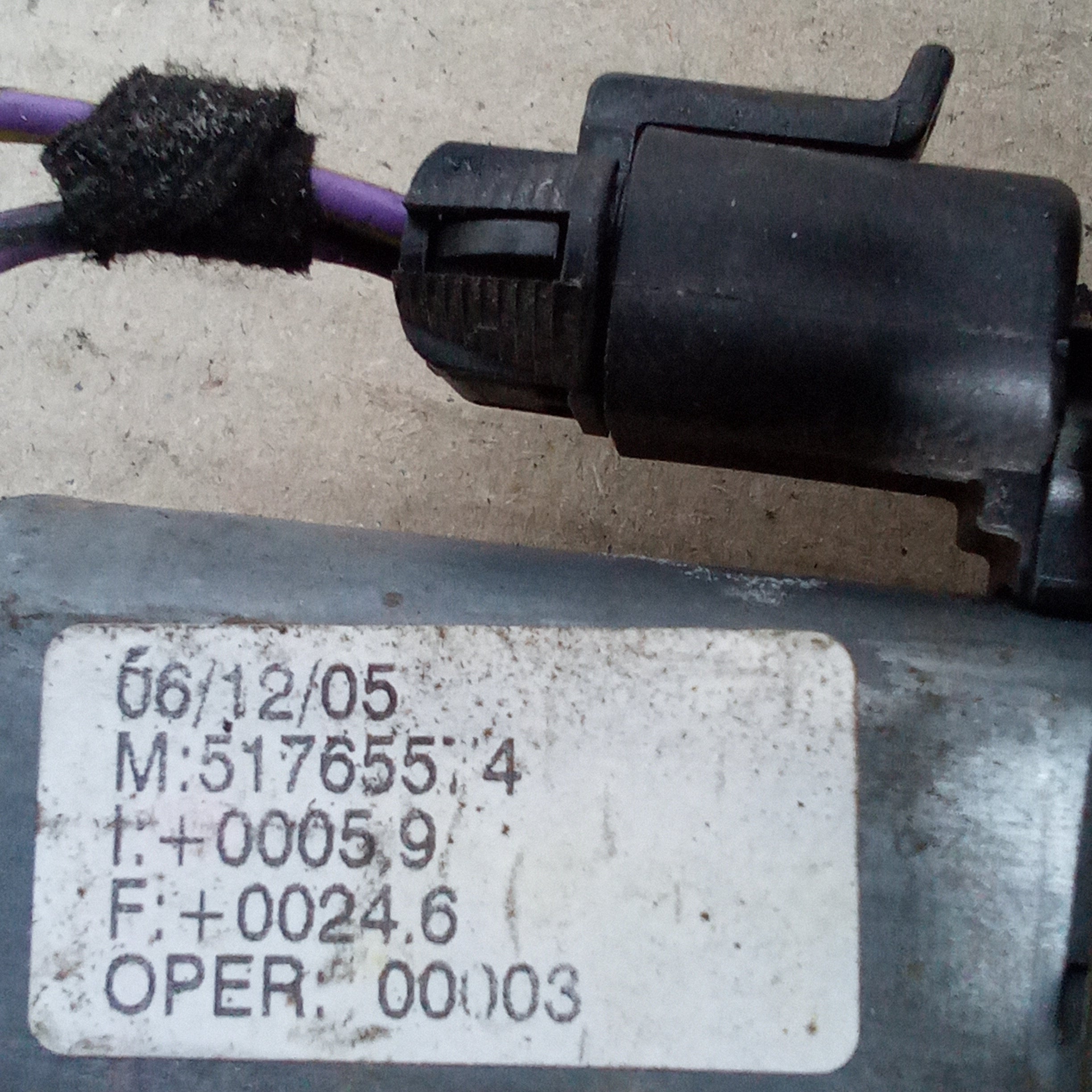 motorino alzavetri anteriore destro fiat grande punto anno 2005