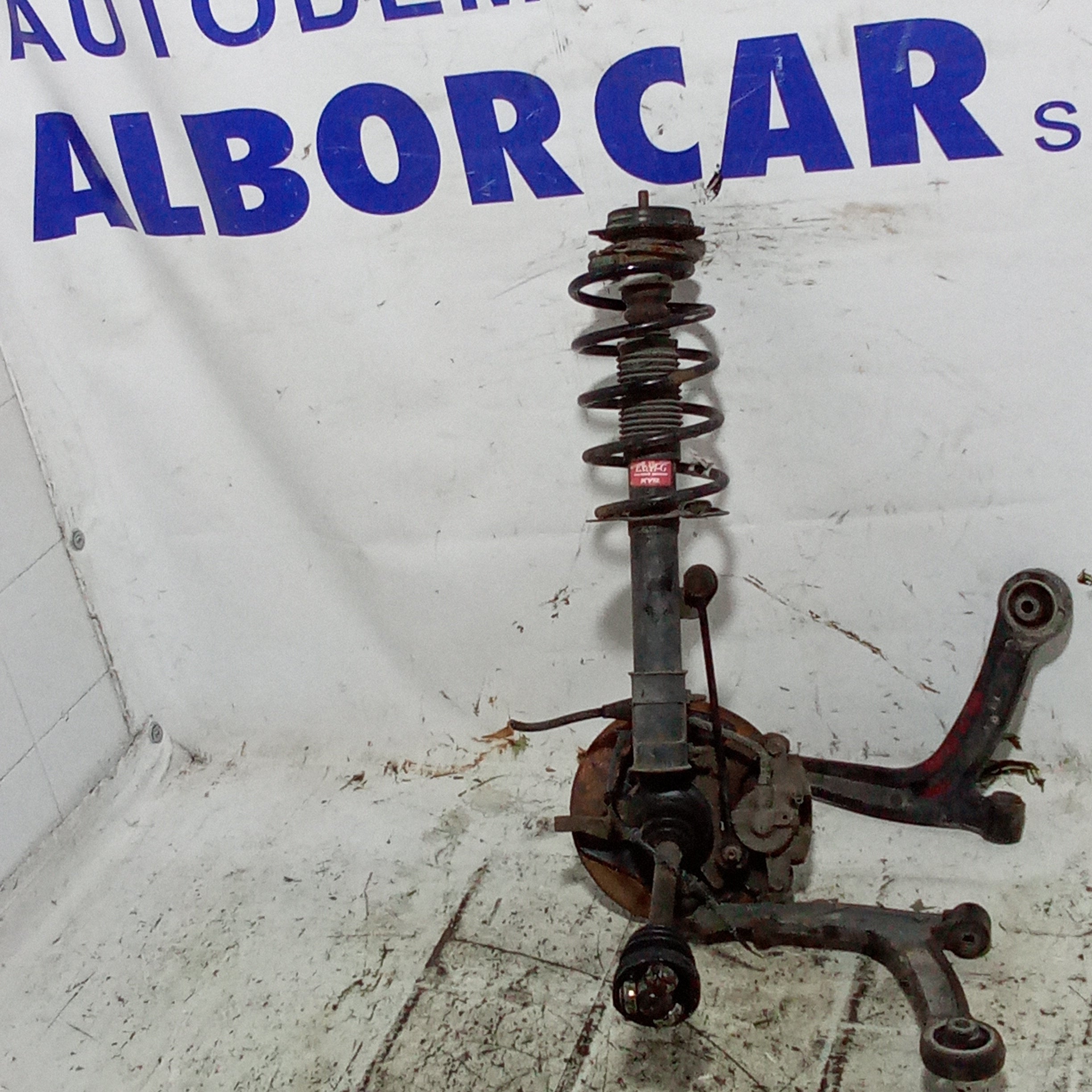Fusello completo anteriore sinistro con braccetto di ricambio fiat panda 4x4 1.3mjt anno 2007