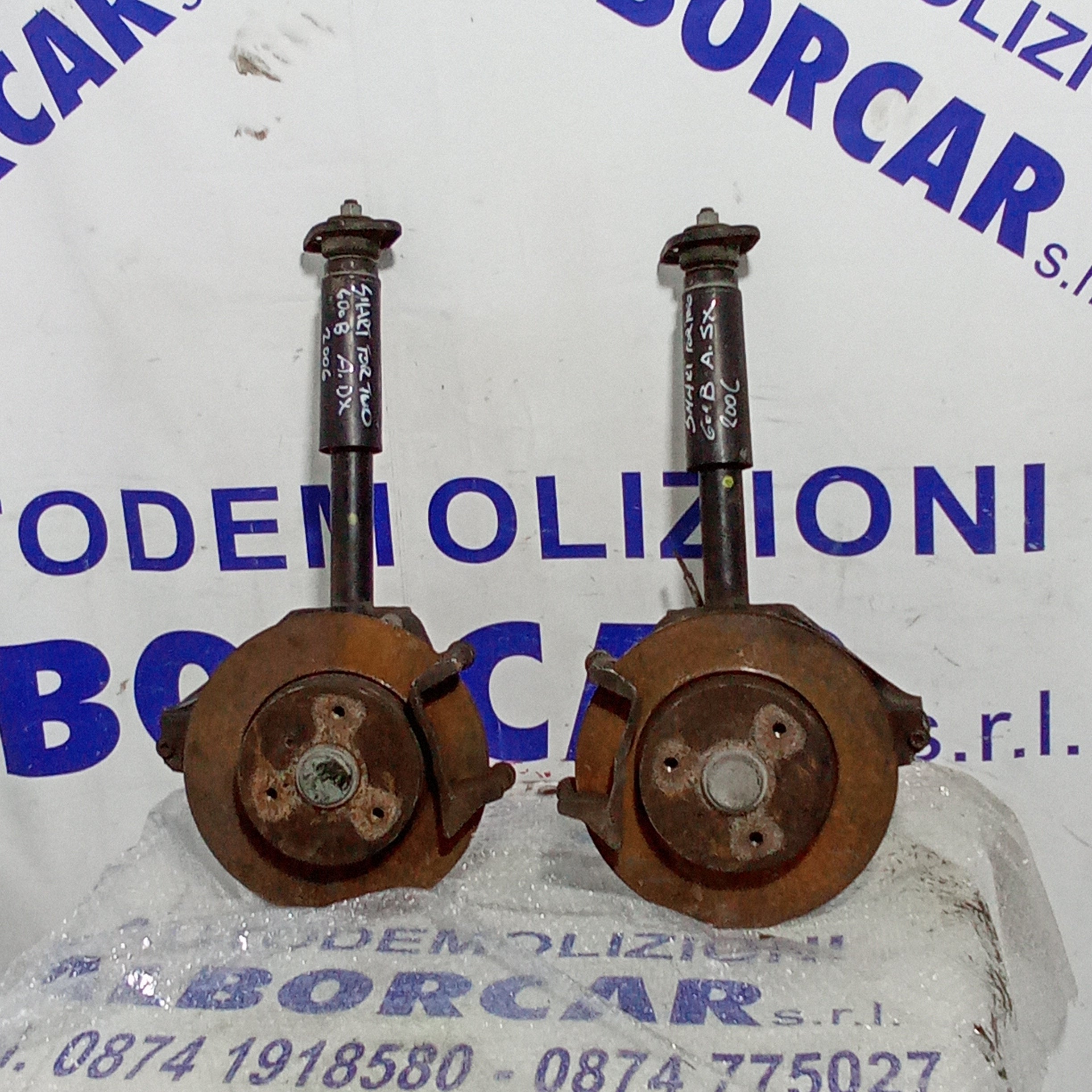 Coppia fuselli anteriori completi smart for two 600benzina anno 2006 vendibili anche singolarmente