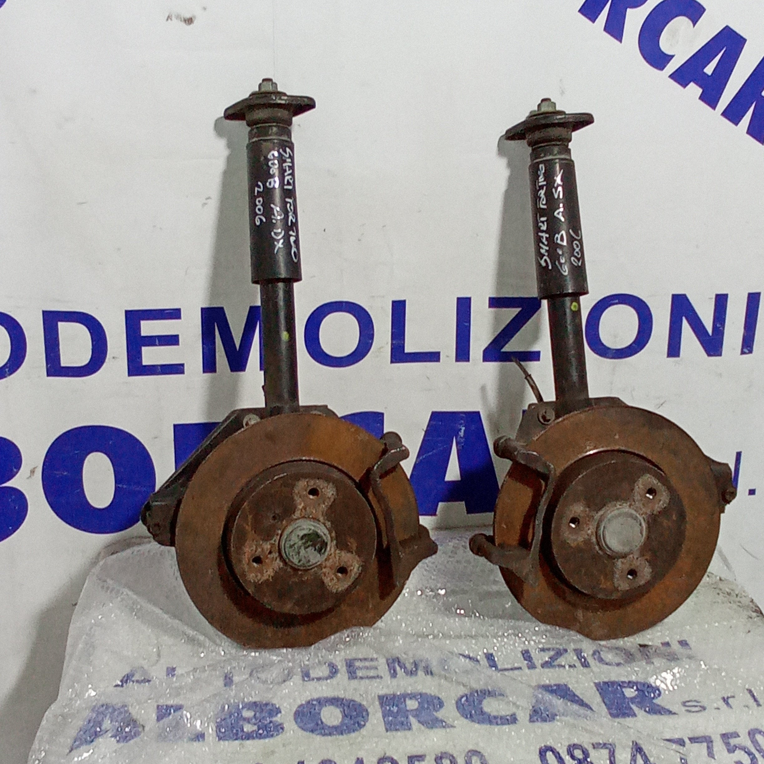 Coppia fuselli anteriori completi smart for two 600benzina anno 2006 vendibili anche singolarmente