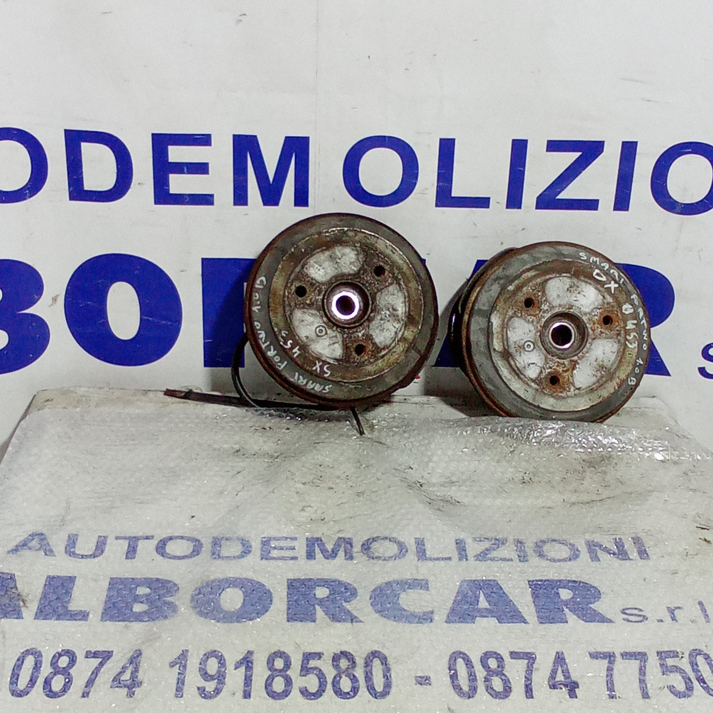 Coppia mozzi posteriori completi smart for two 1.0 benzina anno 2006
