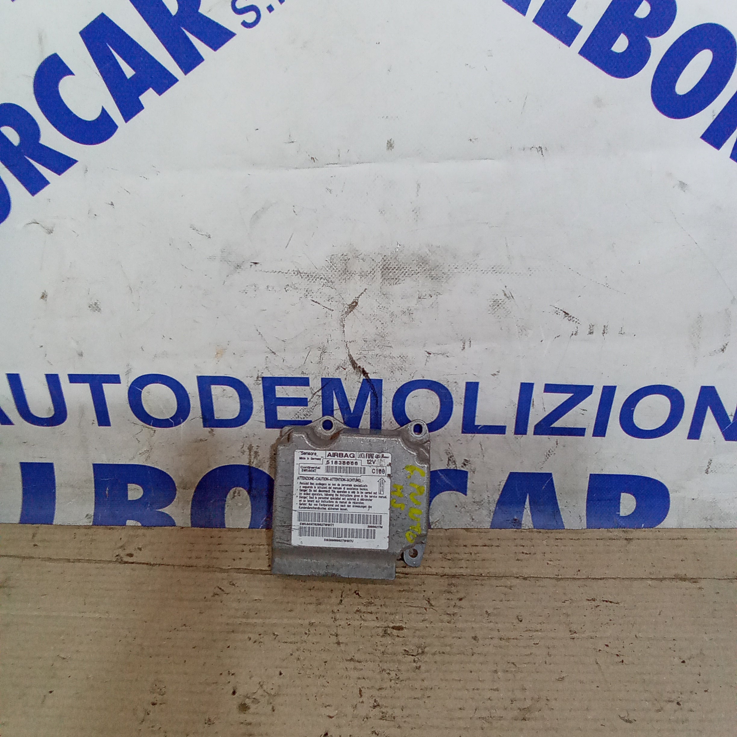 airbag control unit Fiat Grande Punto 2 series 1.2 petrol year 2005/2018 code 51838066