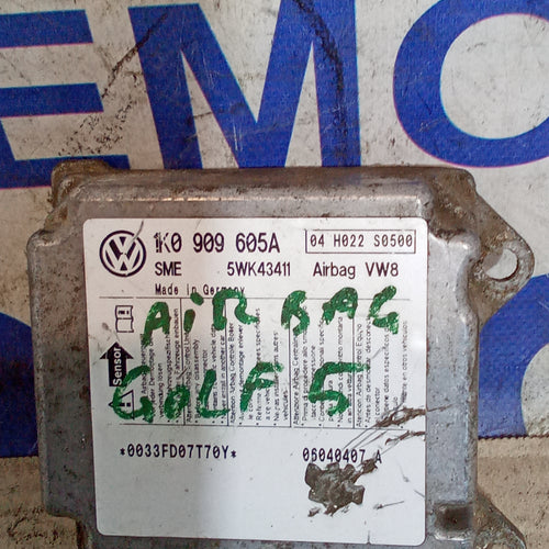 centralina airbag volkswagen golf 5 1.9tdi anno 2003/2009 codice 1K0909605A