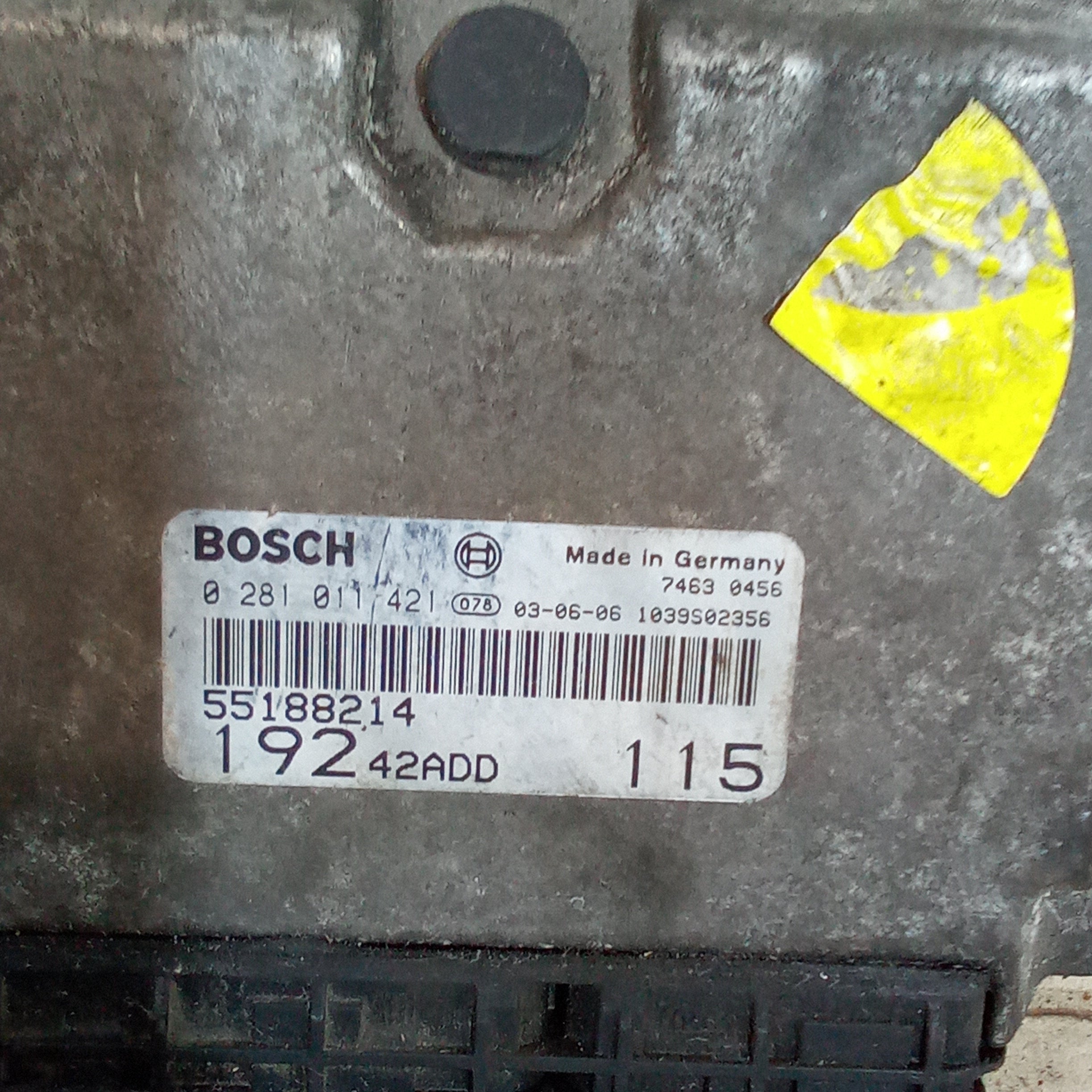 Engine control unit Fiat Stilo 1.9 JTD 115hp year 2003/2006